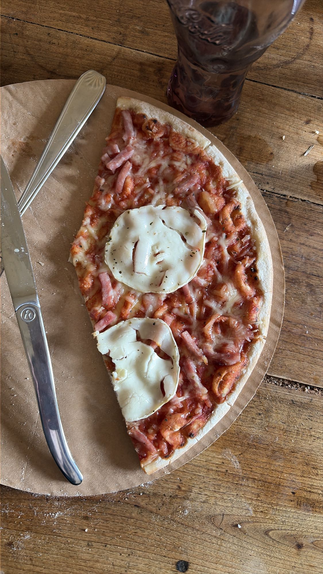 Part de pizza jambon fromage