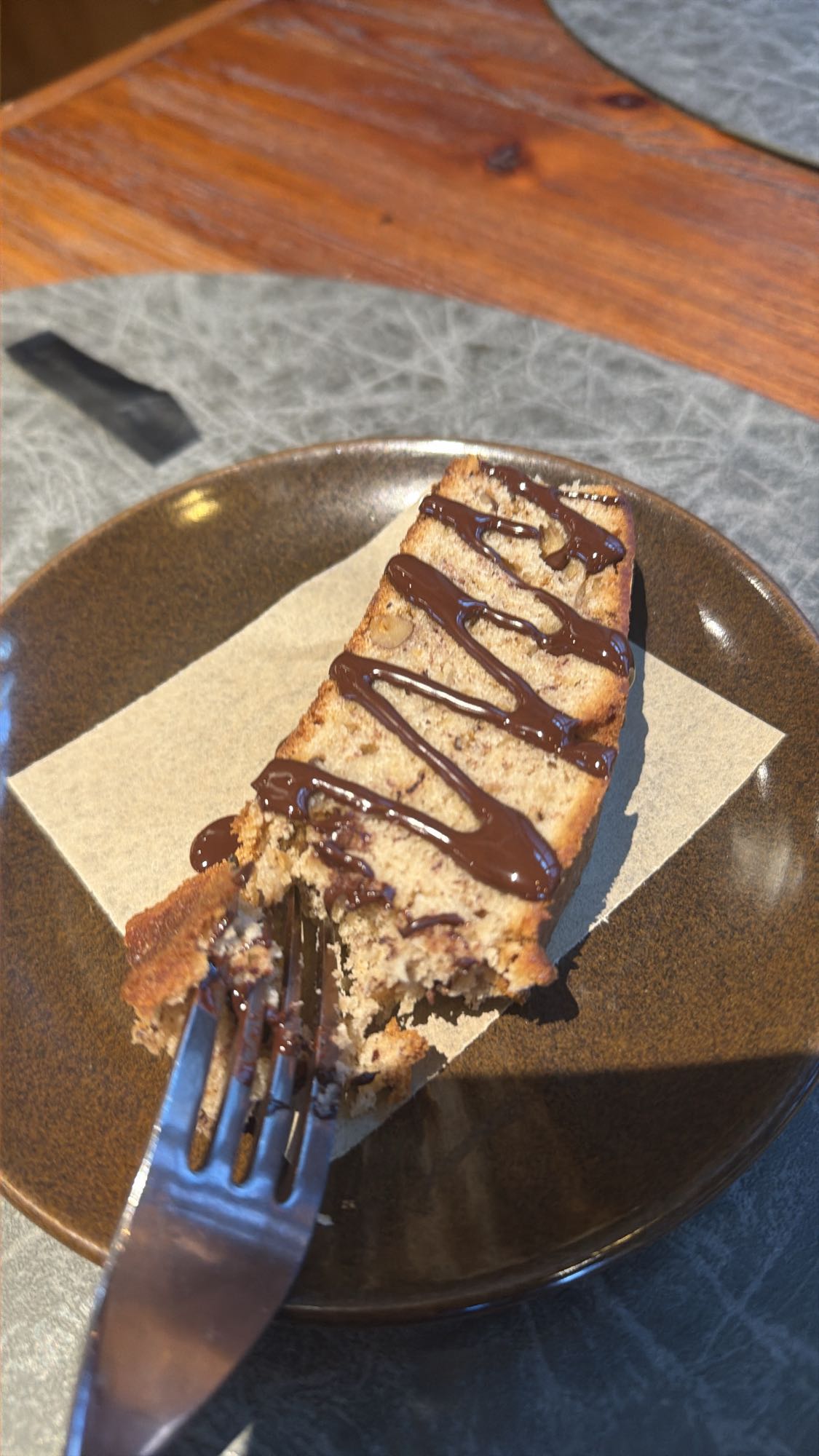 Chocolate Drizzle Banana Bread