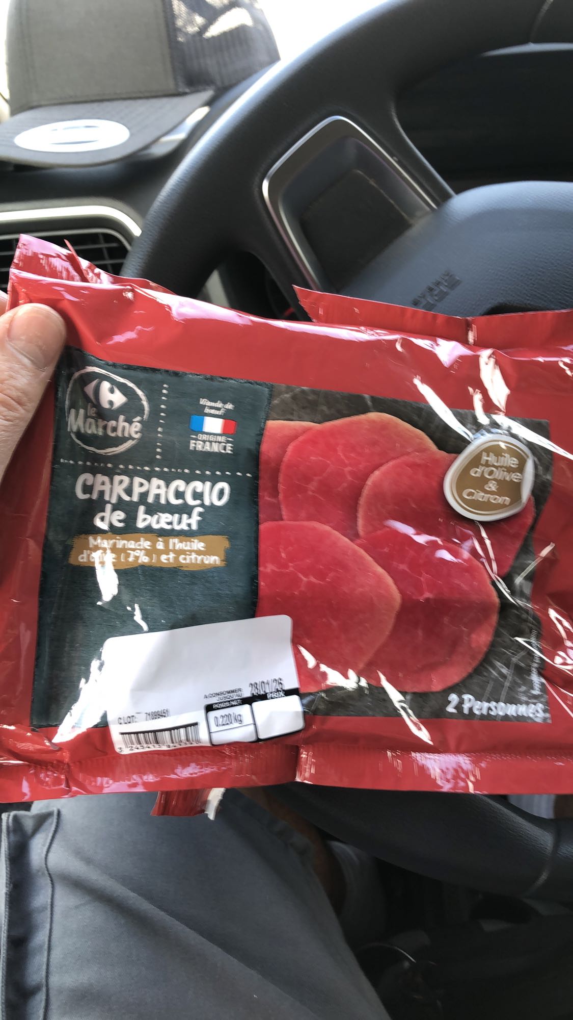 Carpaccio de boeuf