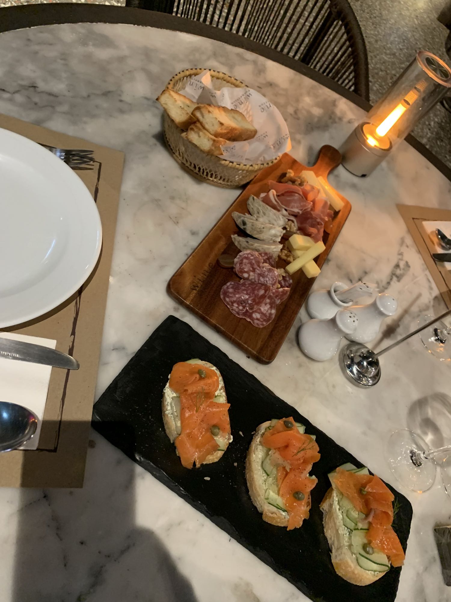 Charcuterie & Salmon Bites