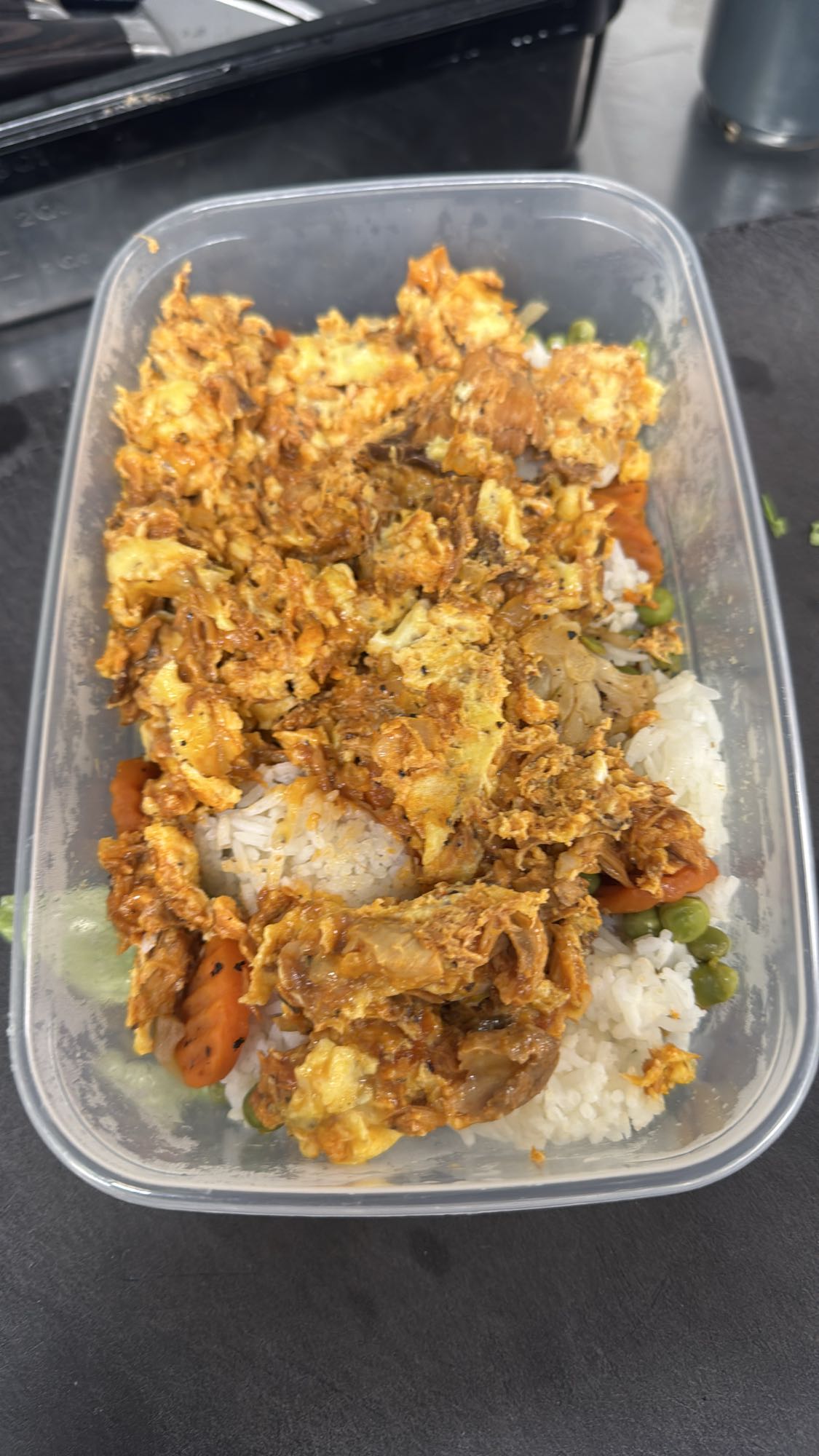 Ris med ägg och grönsaker