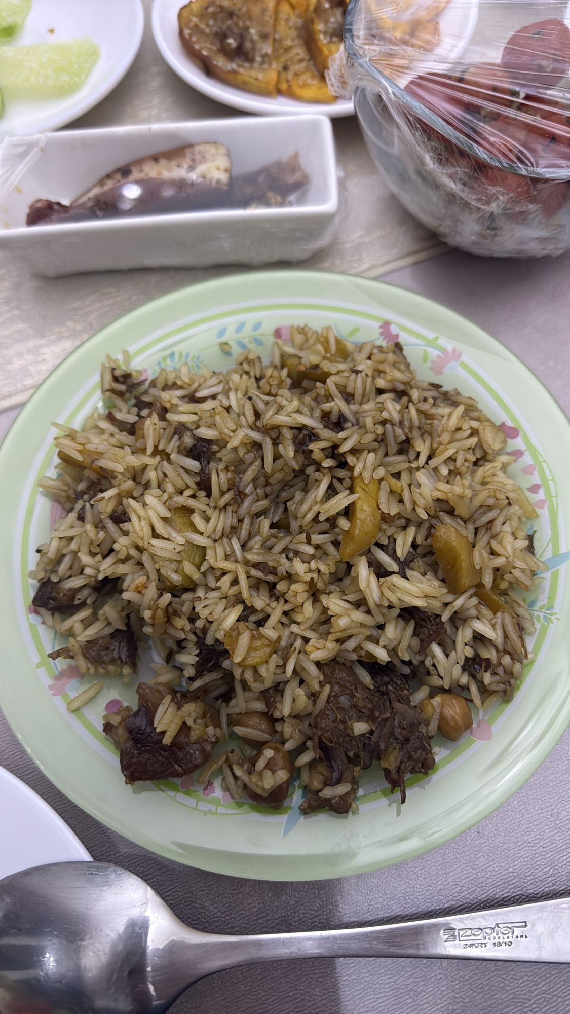 плов с говядиной