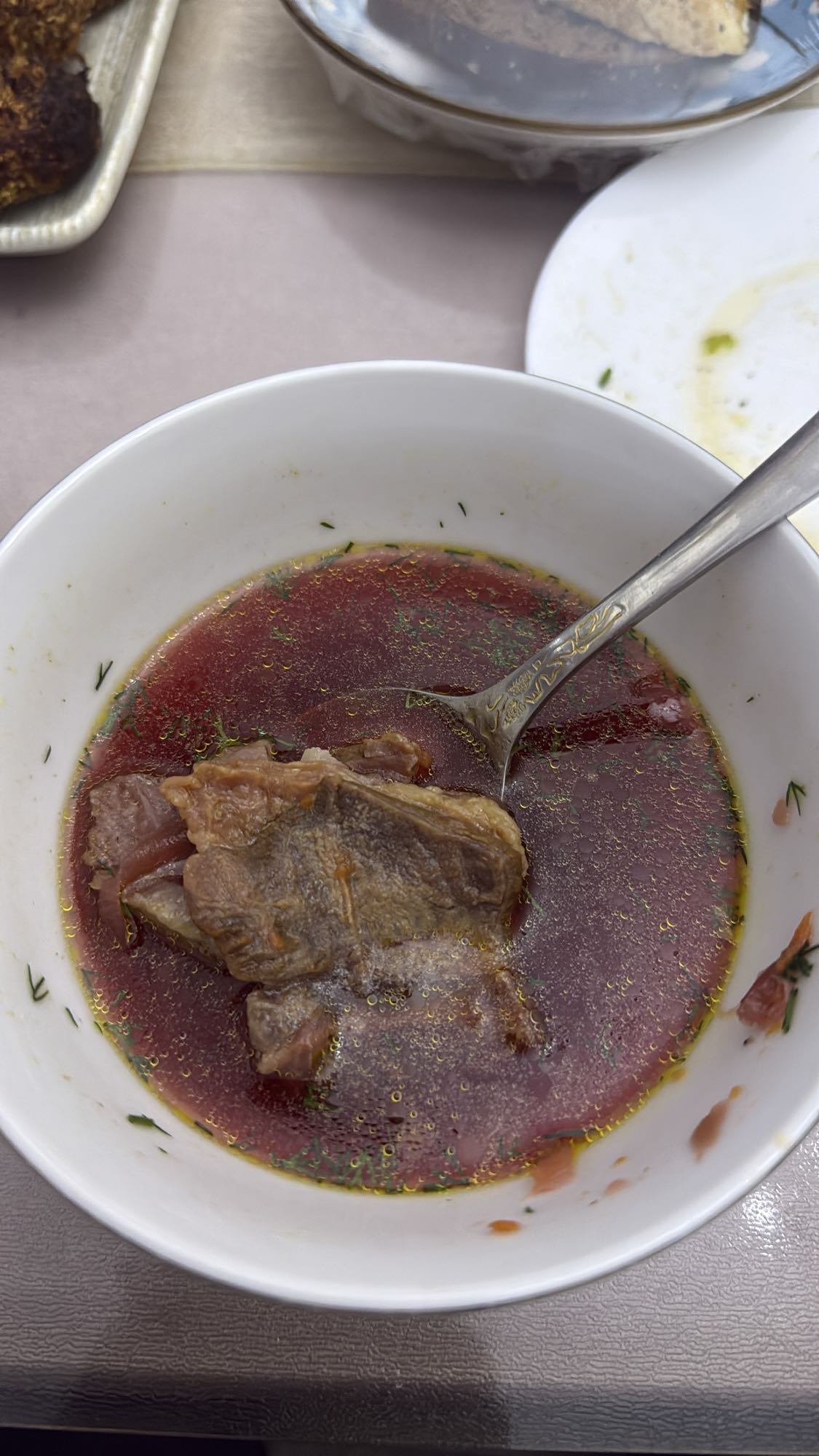 борщ с говядиной