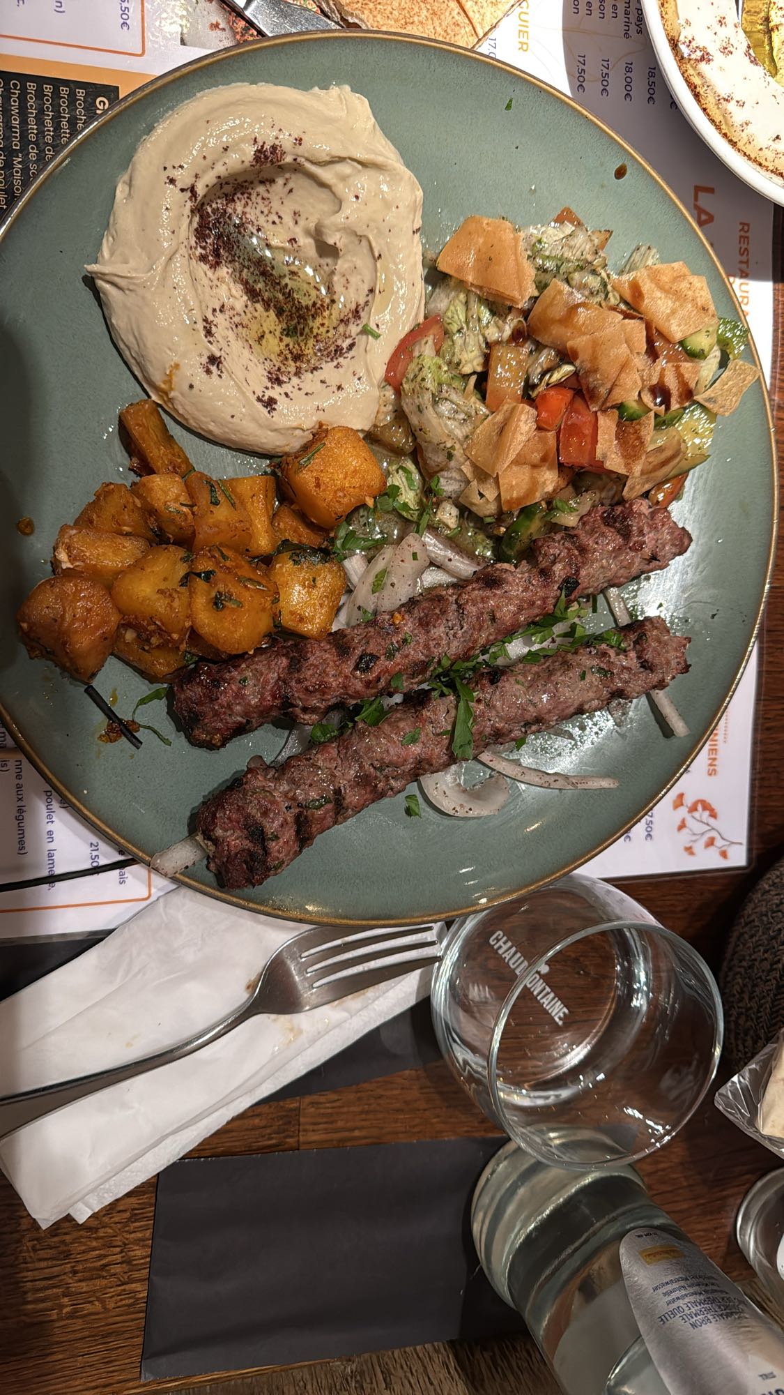 Kebab Plate with Sides