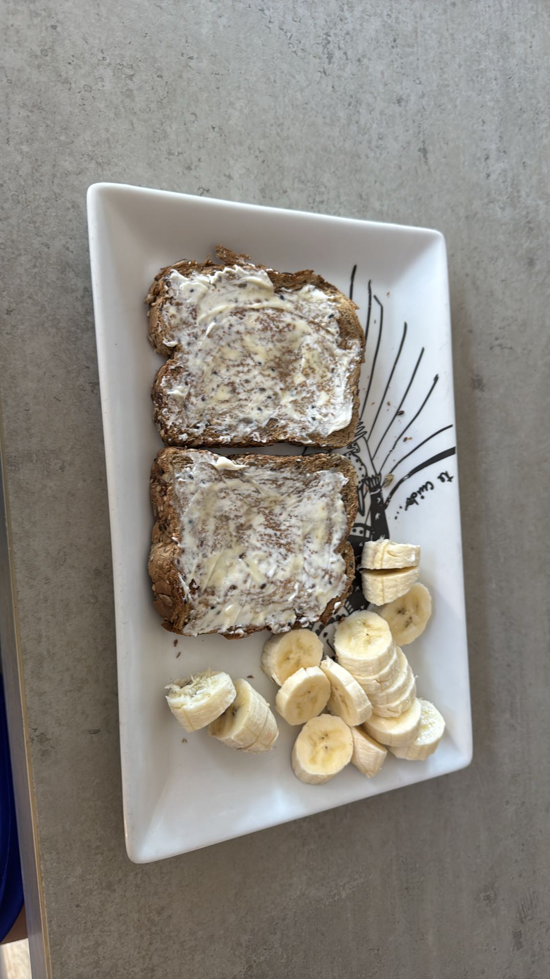 Pan integral con plátano