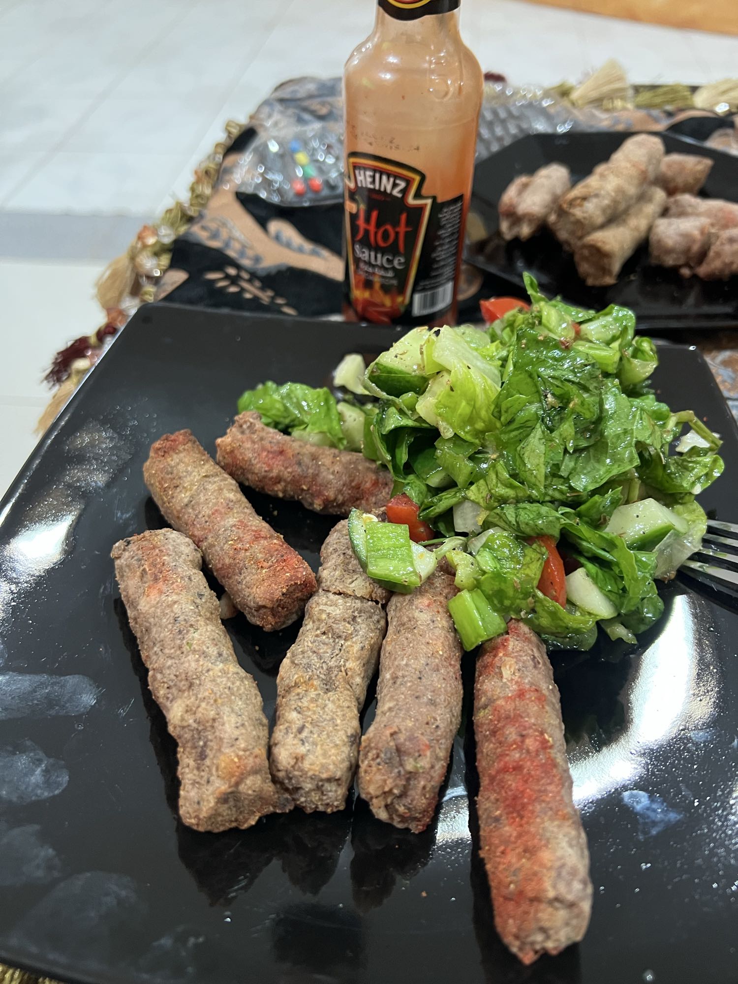 Grilled Kufta and Fresh Salad