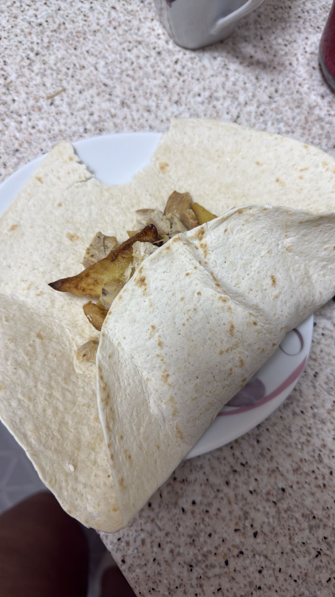 Kip wrap met friet