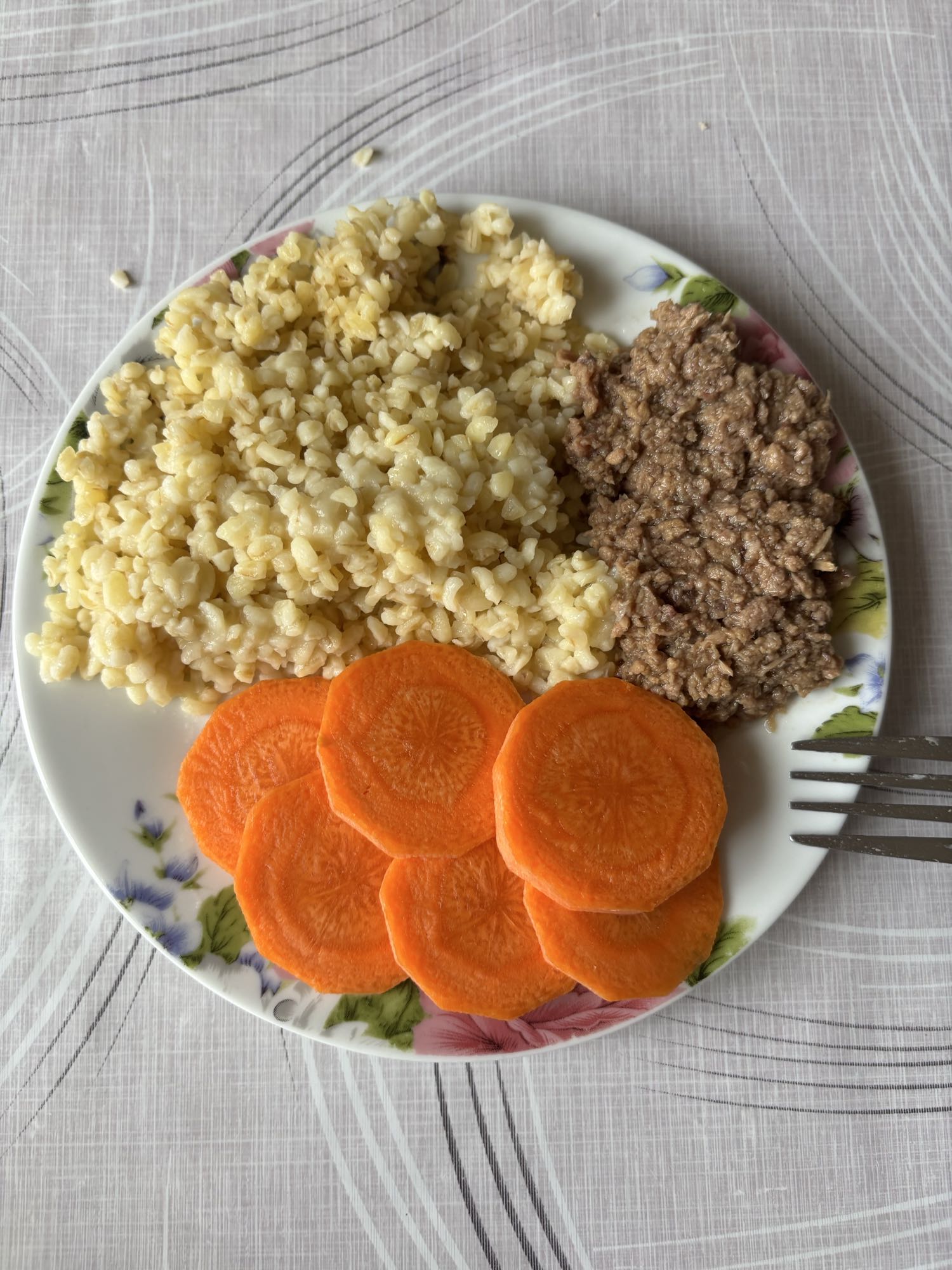 Булгур с говядиной и морковью