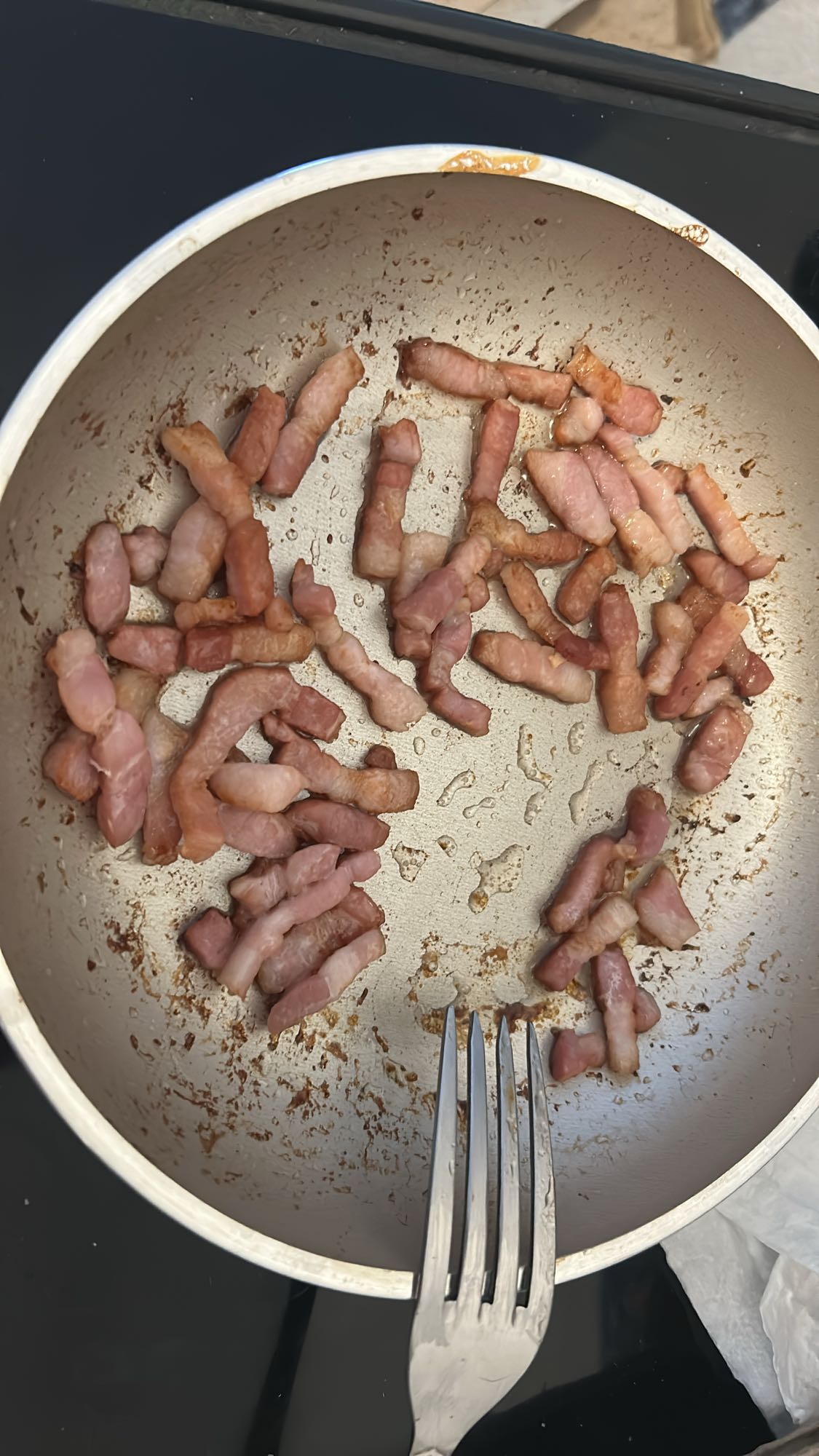 Lardons poêlés