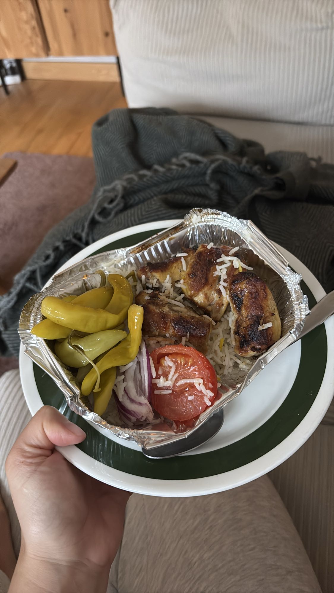 Kyckling med ris och grönsaker