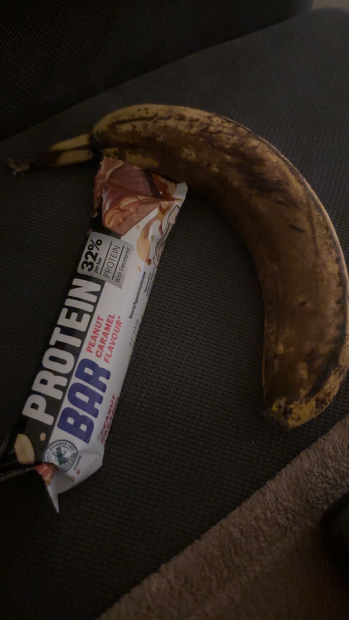 Barre protéinée et banane