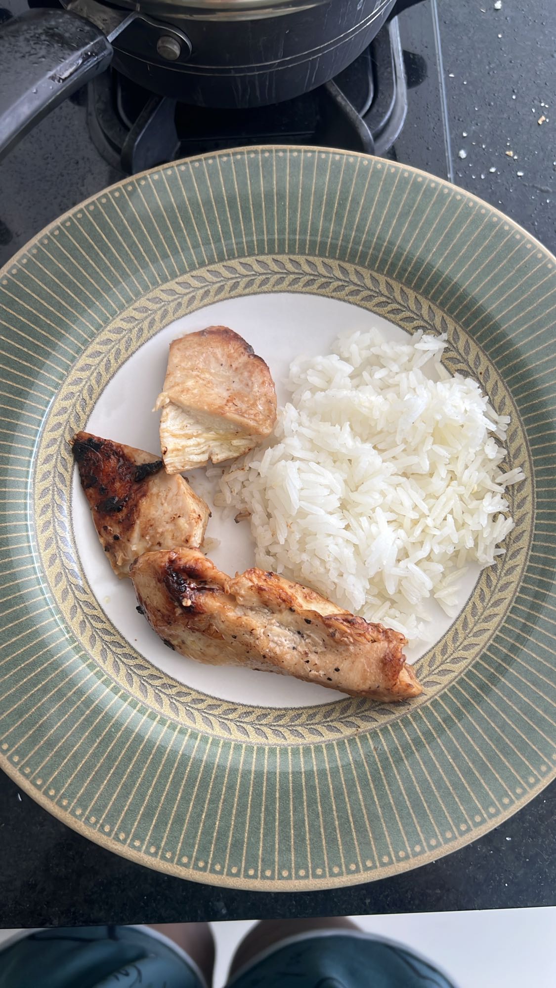 Frango grelhado com arroz