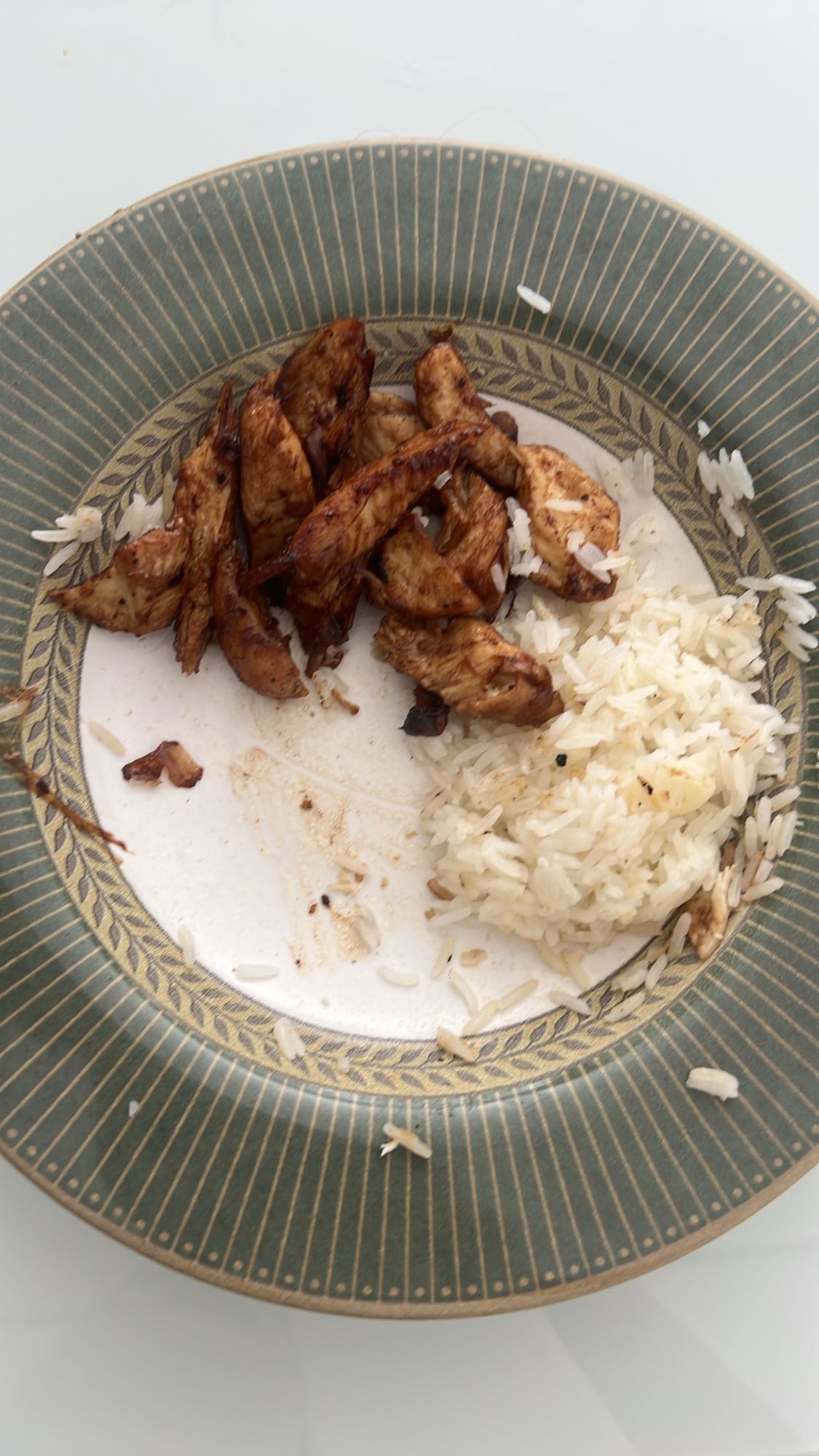 Frango grelhado com arroz