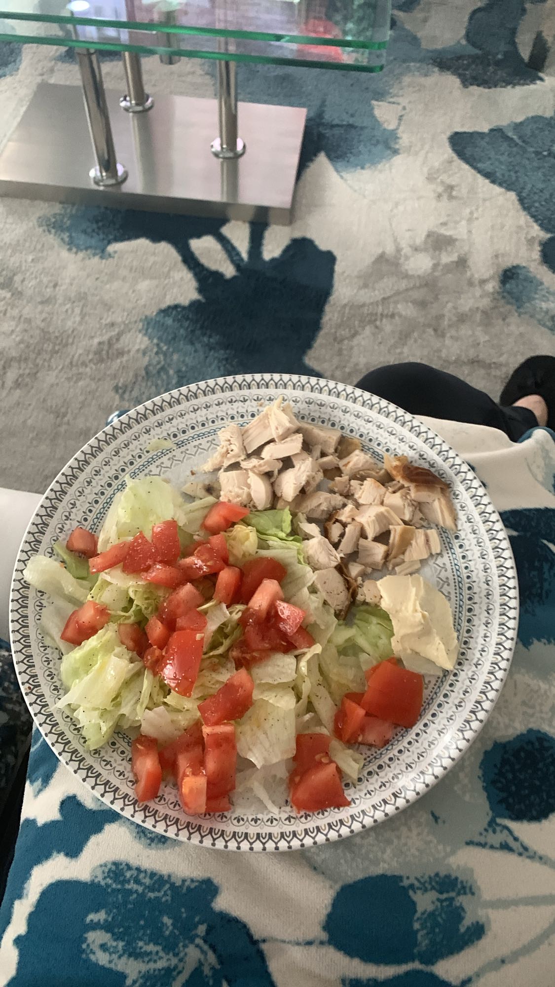 Salade poulet et légumes
