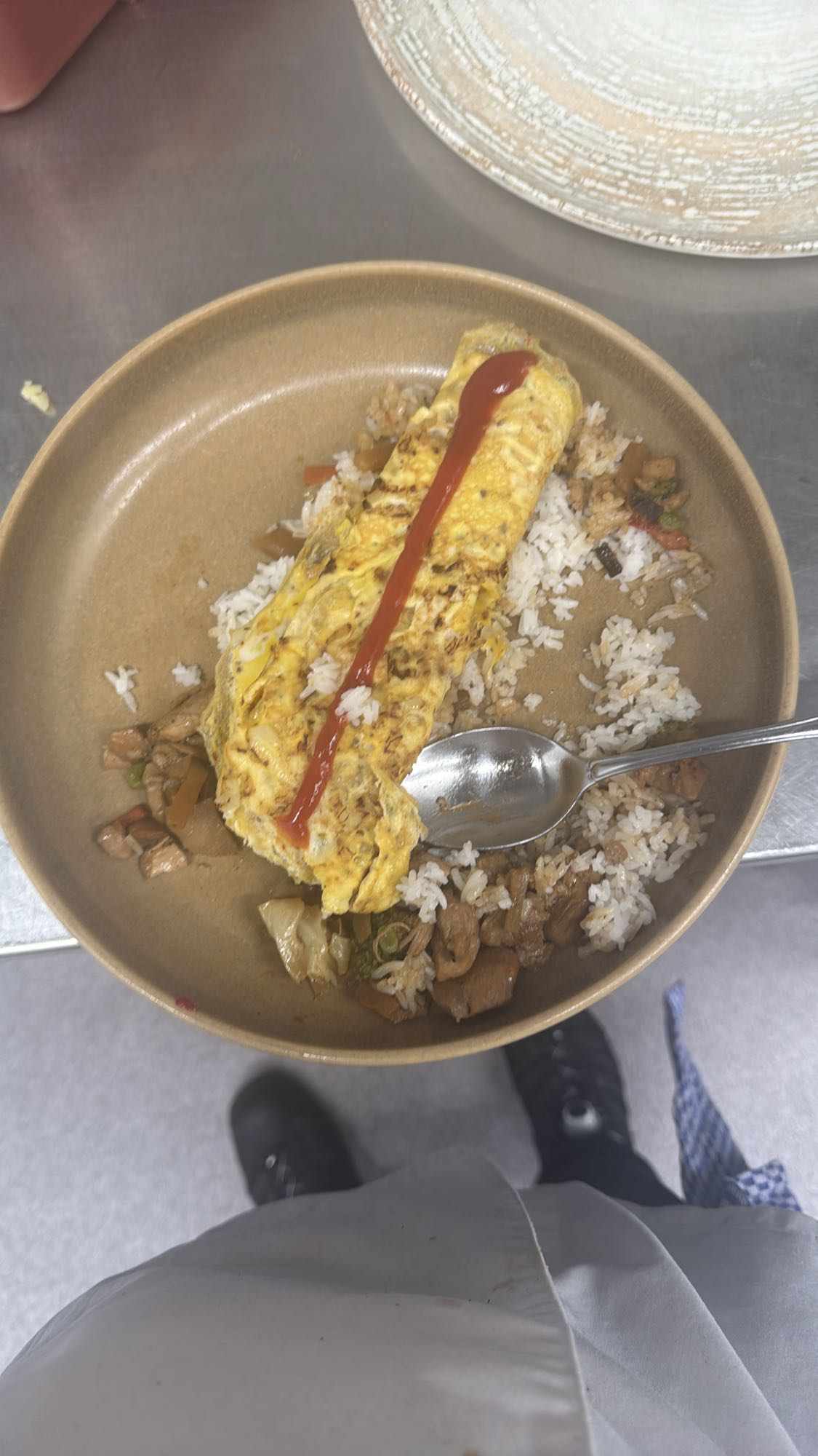 Omeletträtt med ris