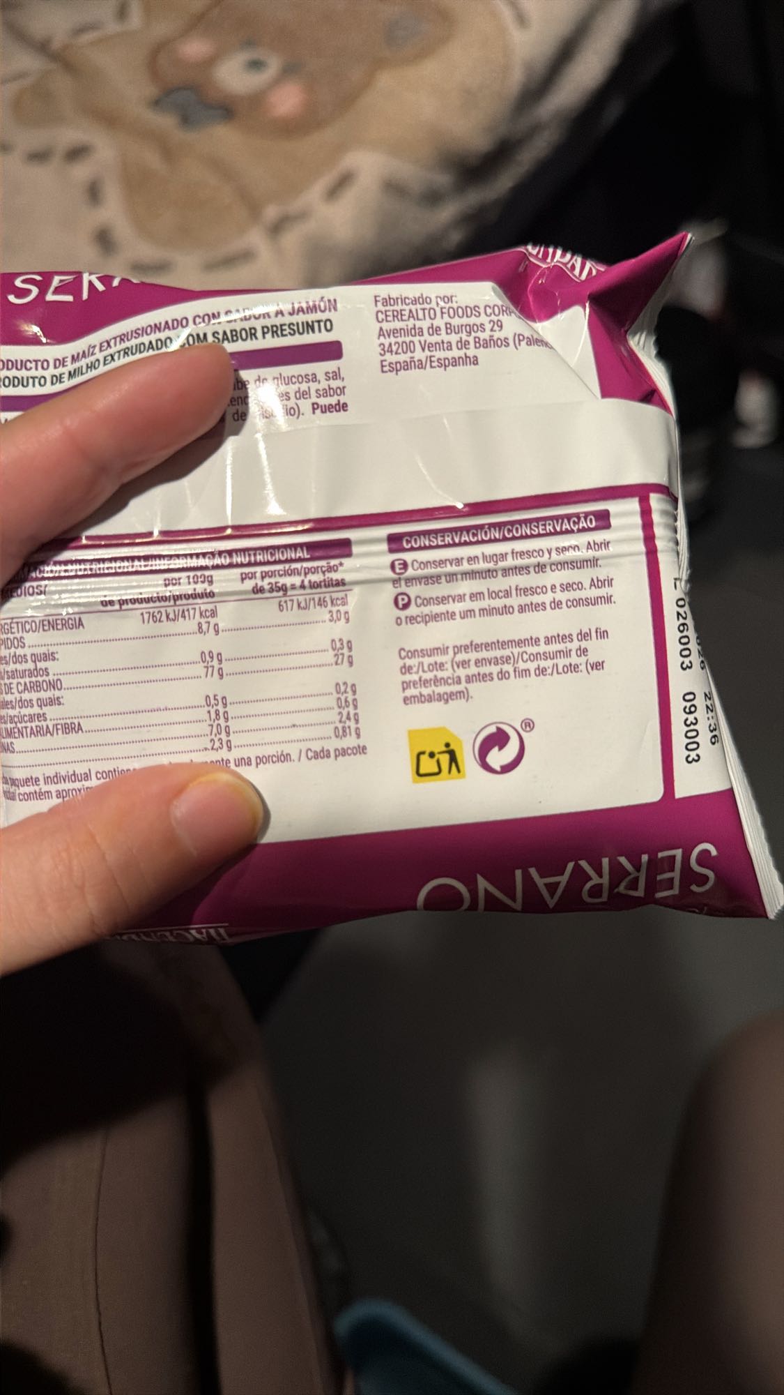 Gustare cu aromă de șuncă