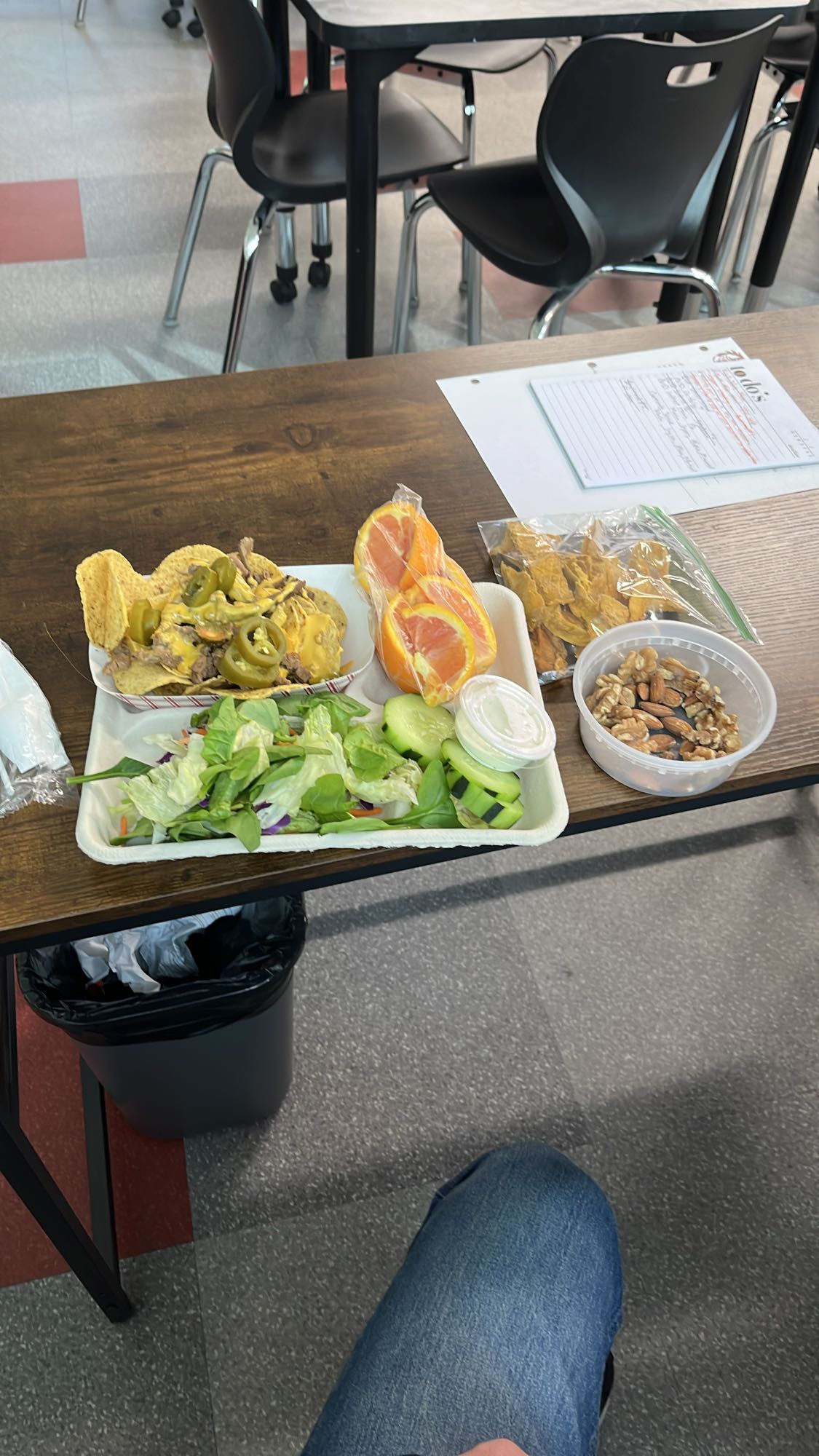 Nachos and Salad Plate