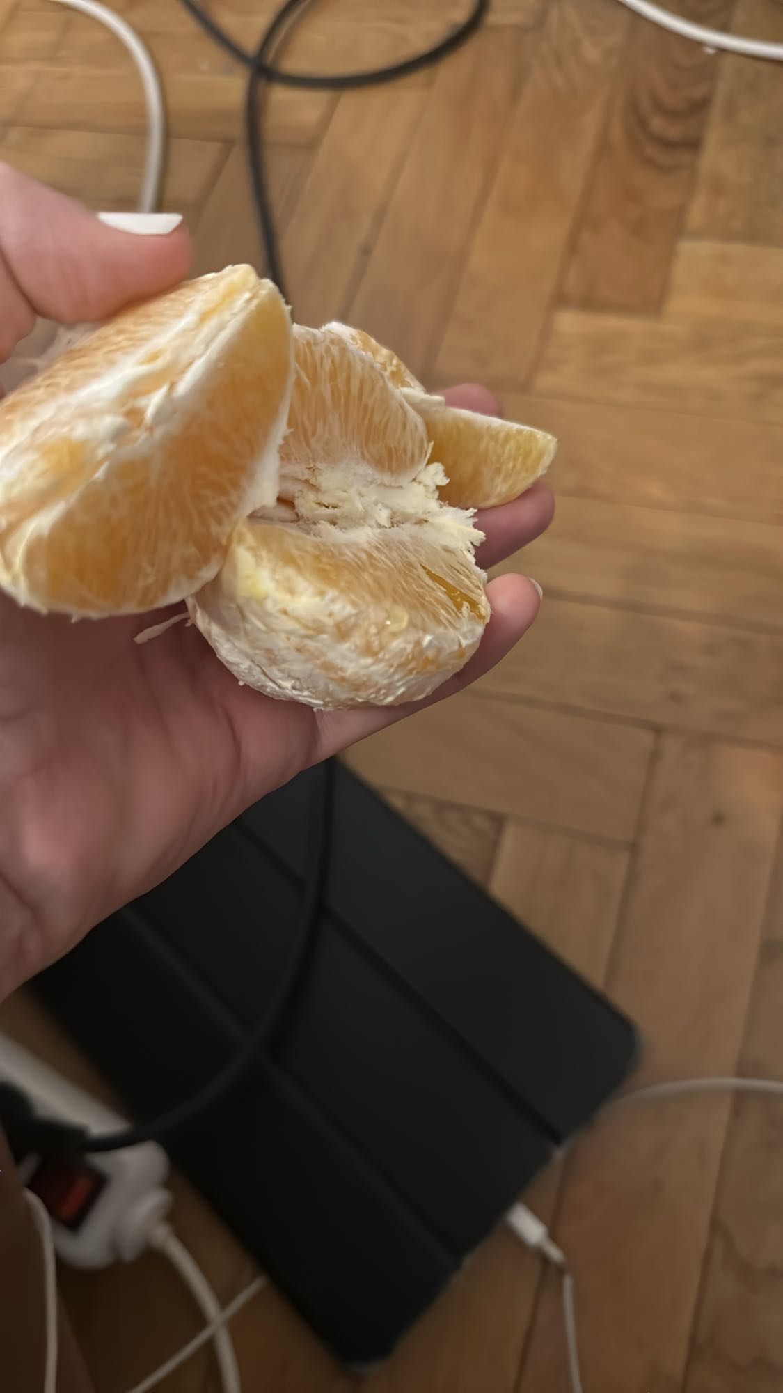 Fresh orange segments
