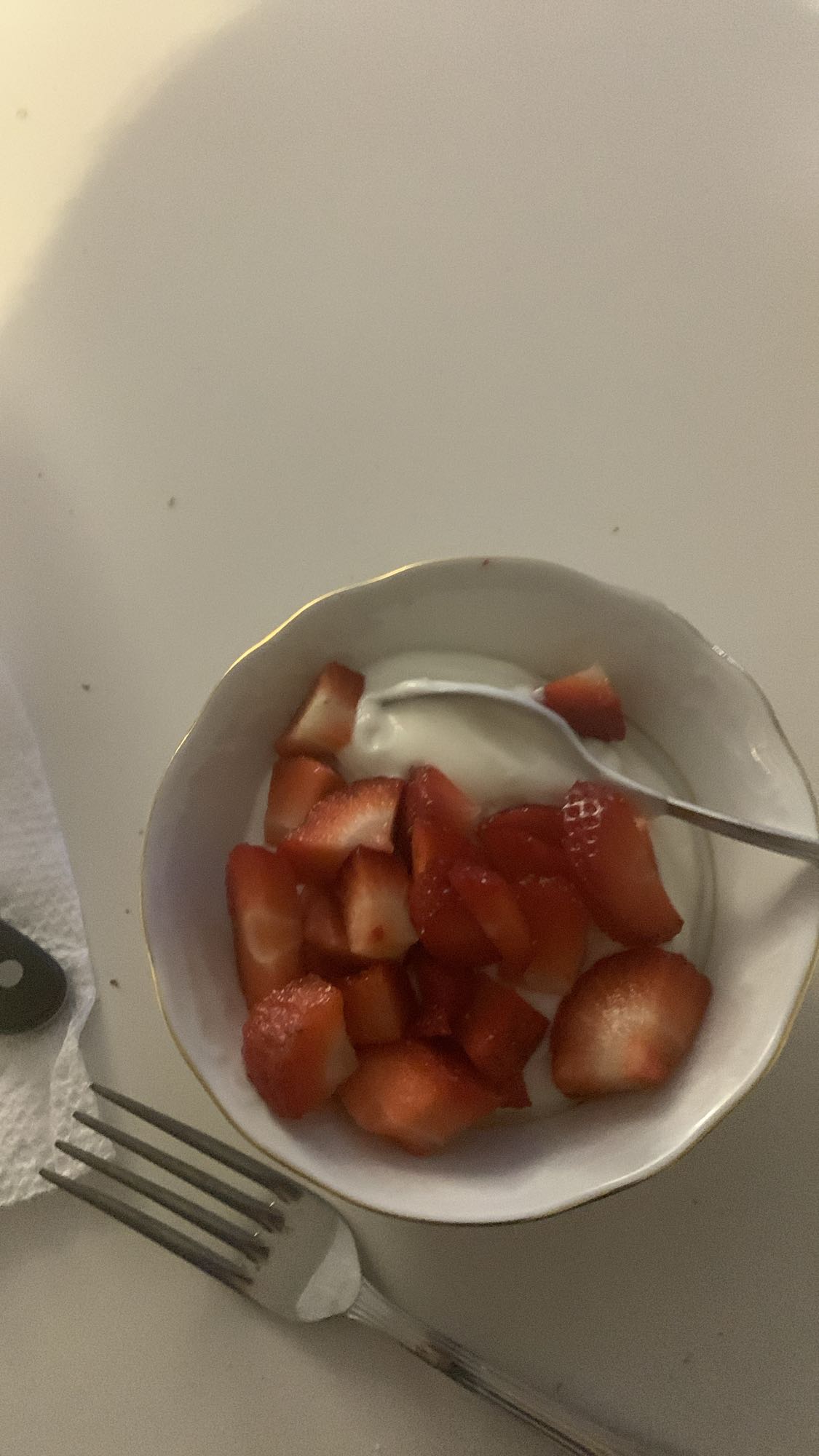 Yaourt aux fraises