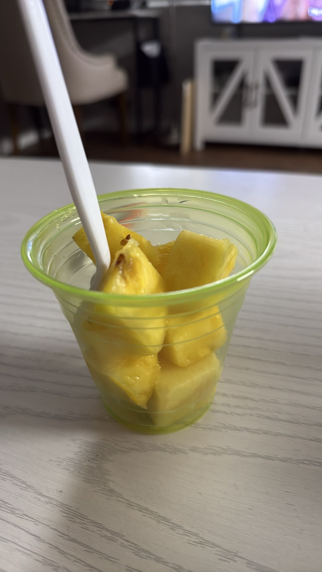 Pineapple cup snack