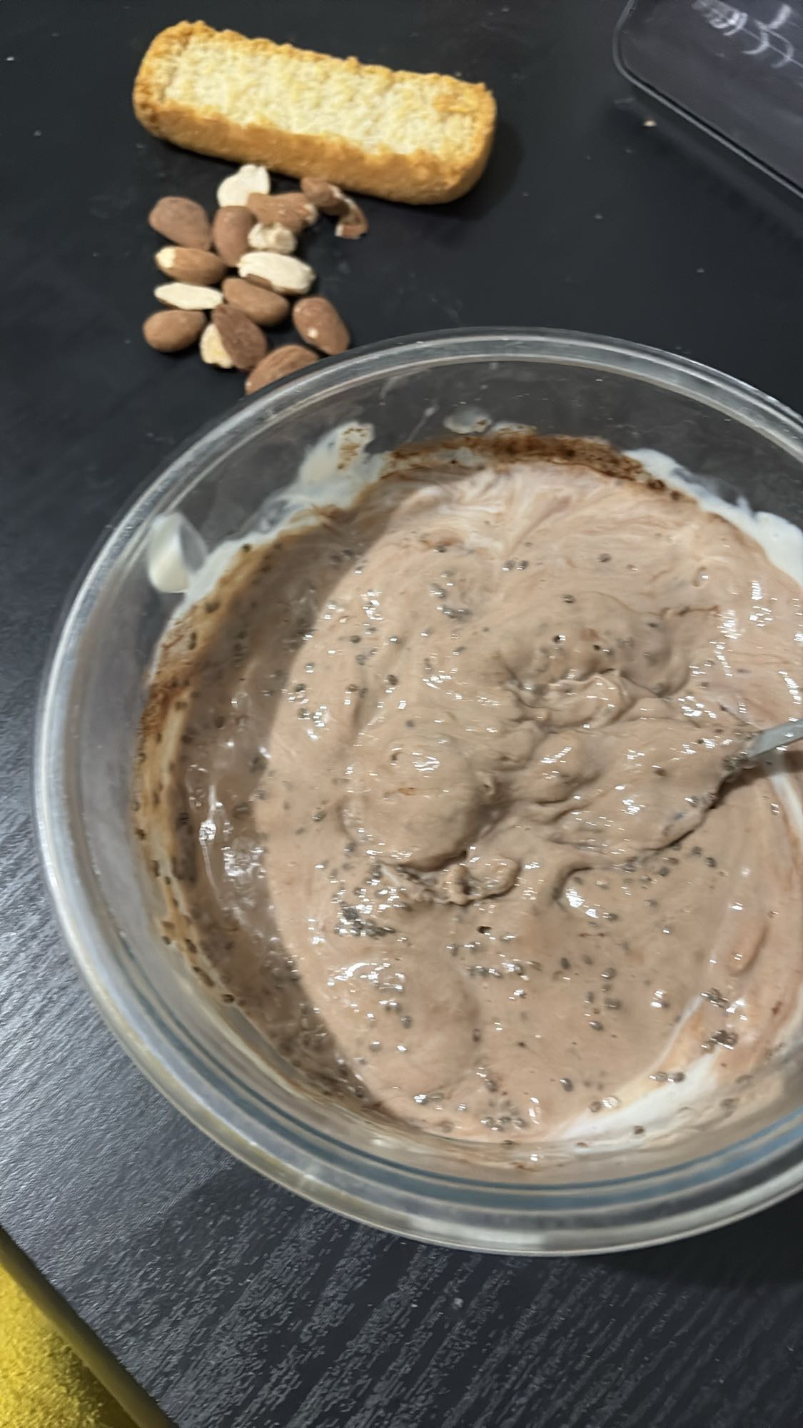 yaourt protéiné au cacao