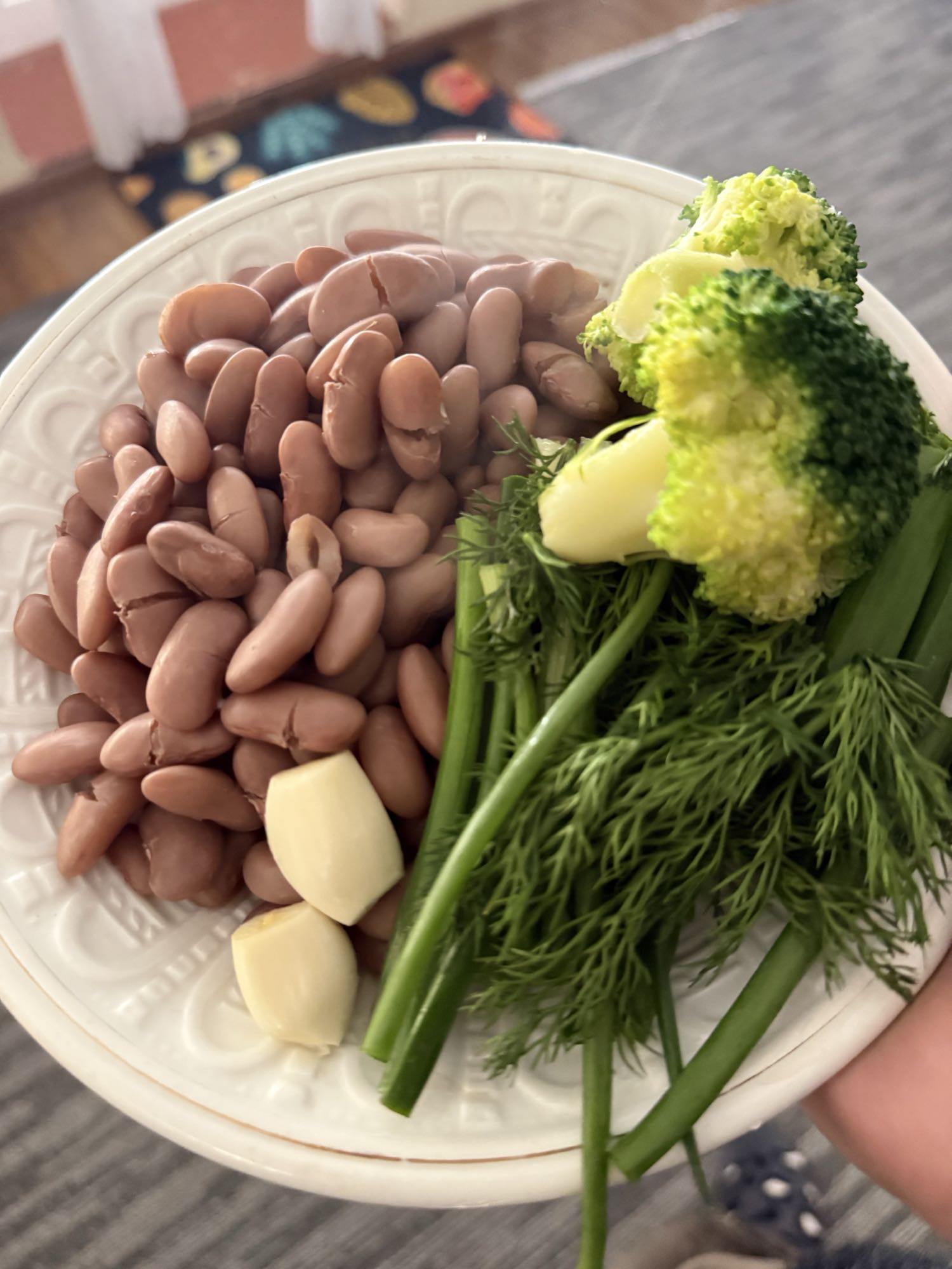 Beans with greens
