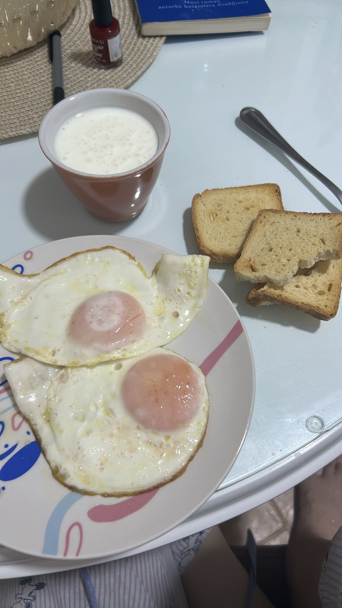 Eggs, Toast and Milk