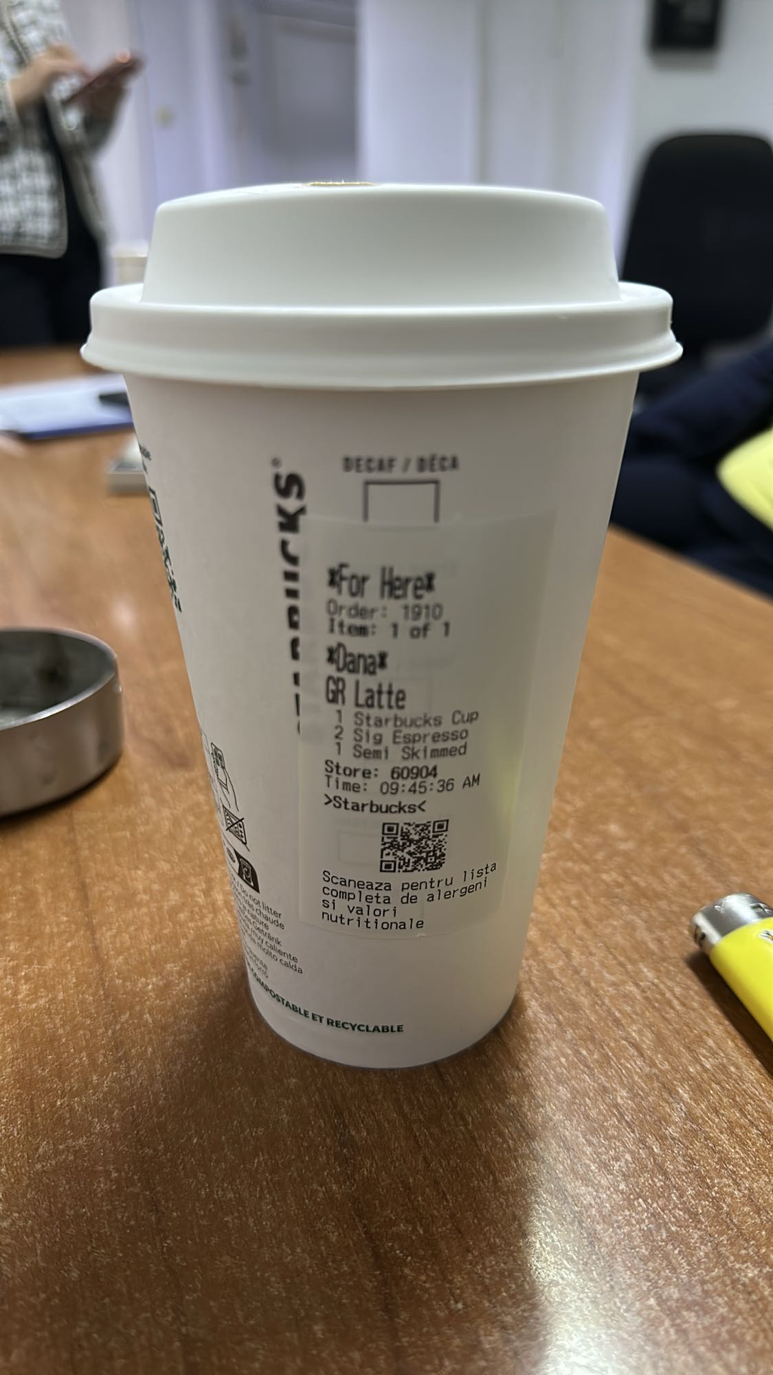 Grande Latte Semi Skimmed