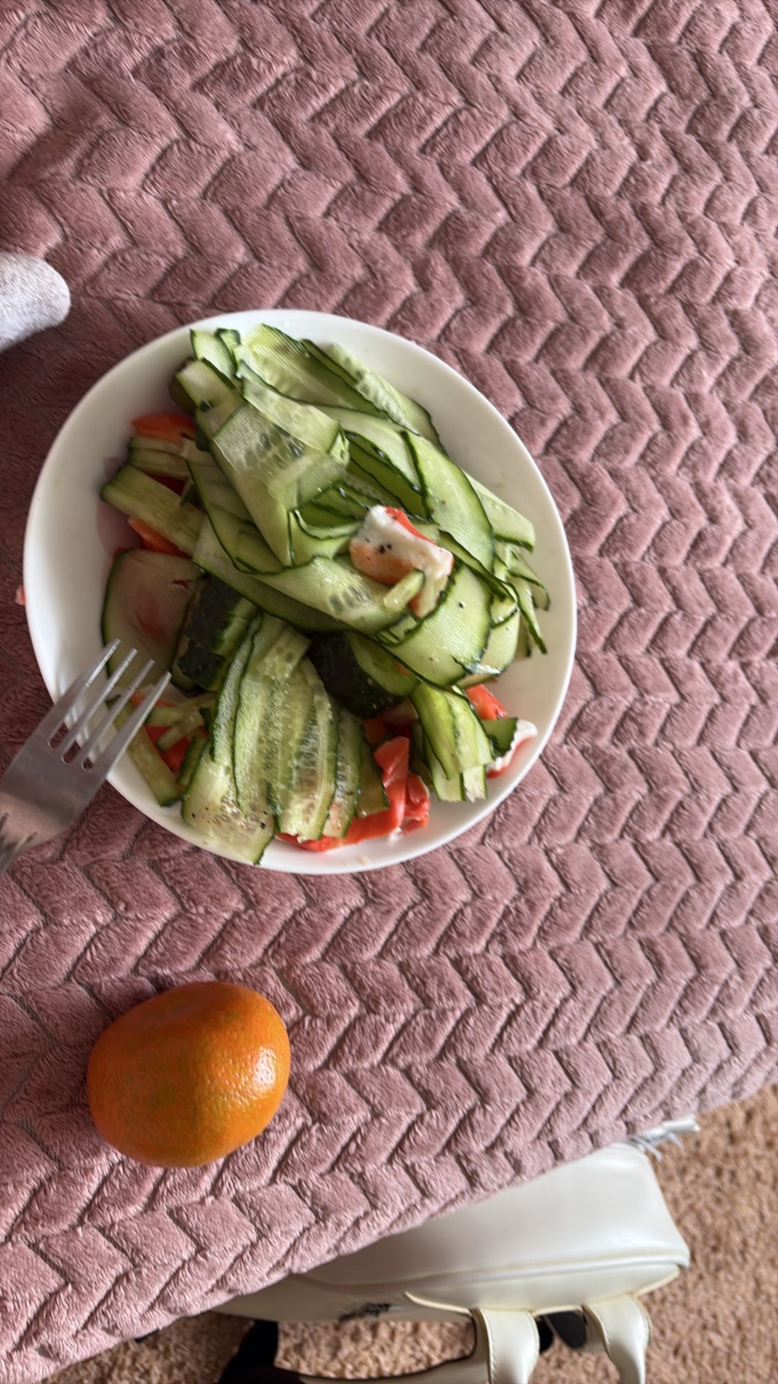 Овощной салат с мандарином