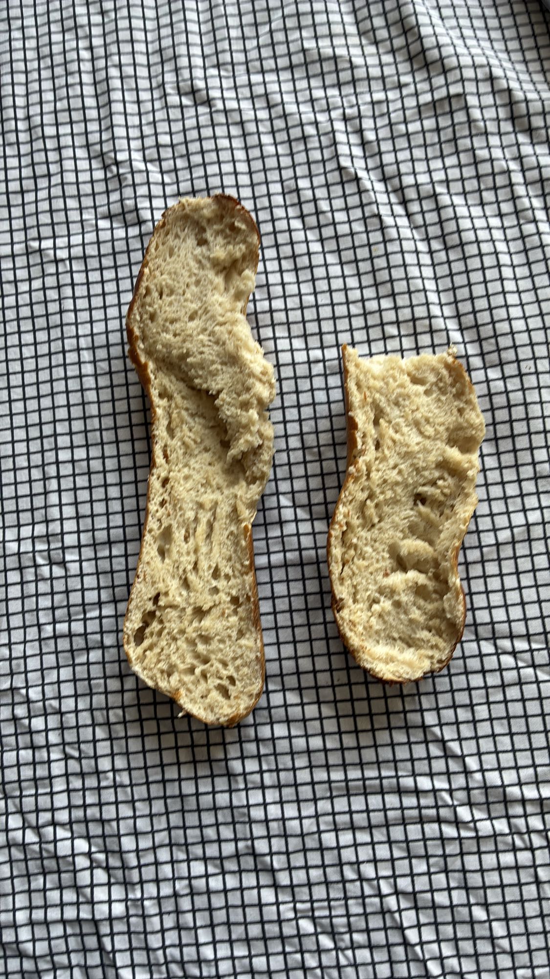 Opengesneden broodje