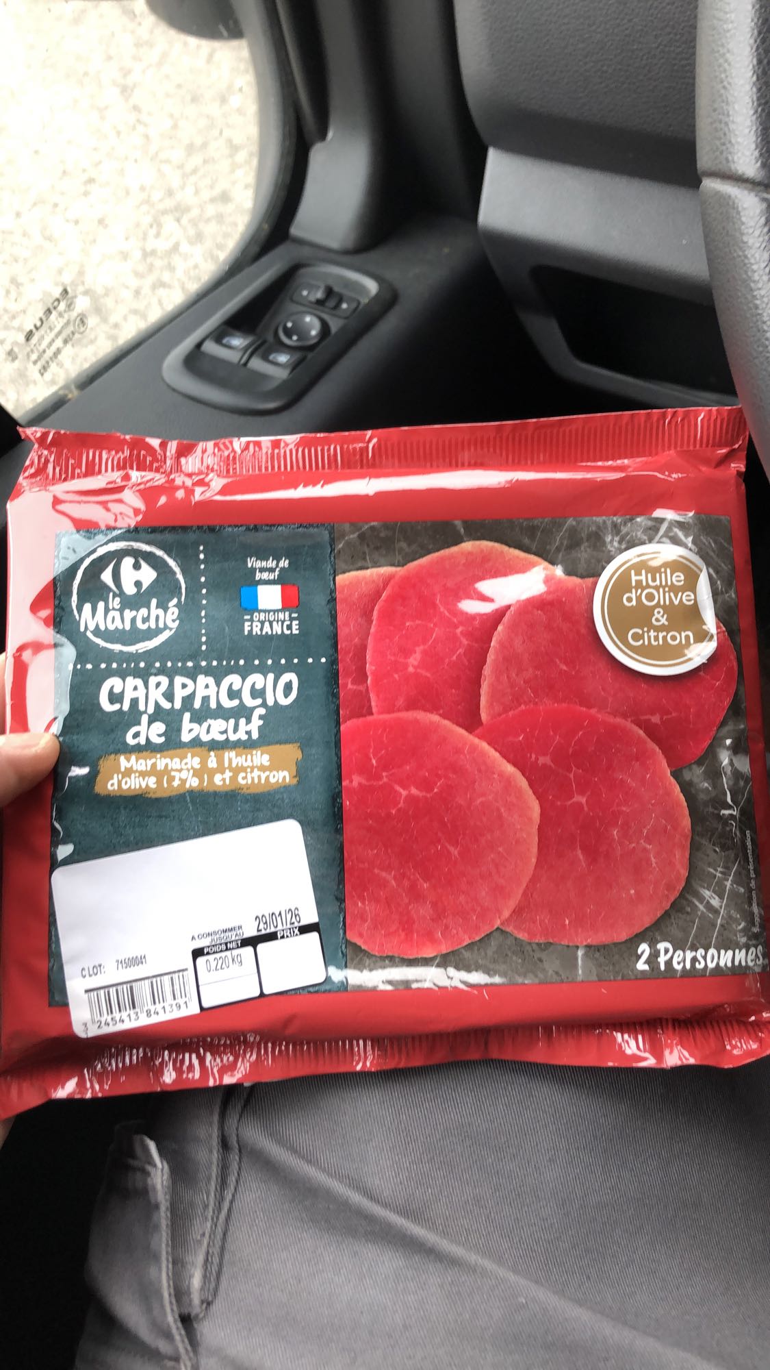 Carpaccio de bœuf