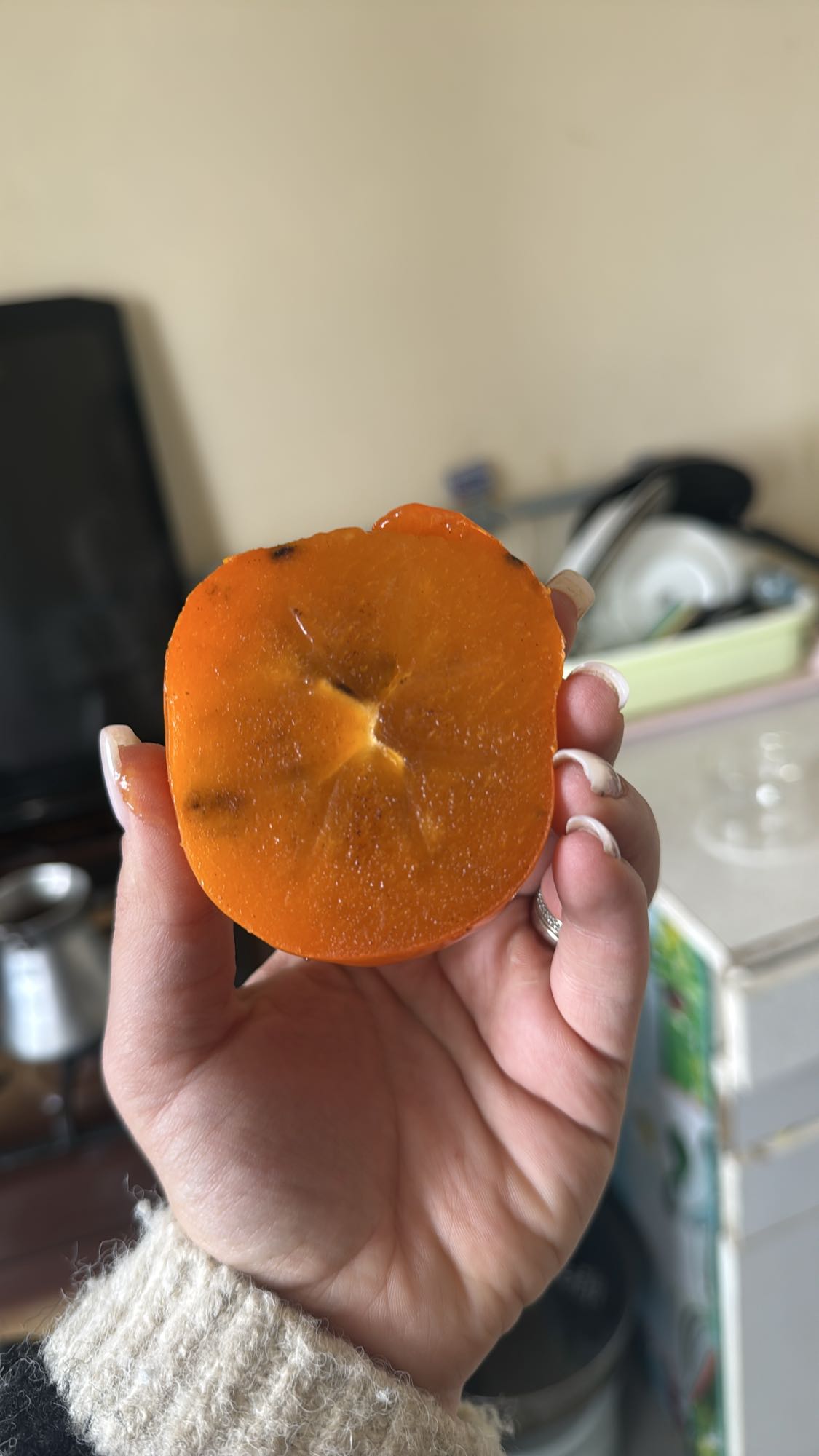 Persimmon half