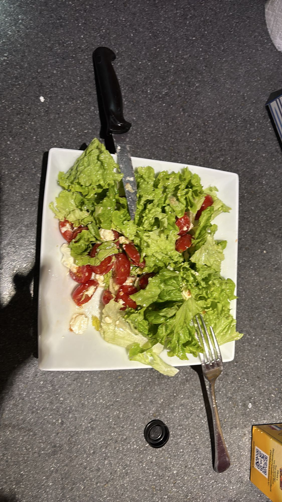 Salade verte et tomates