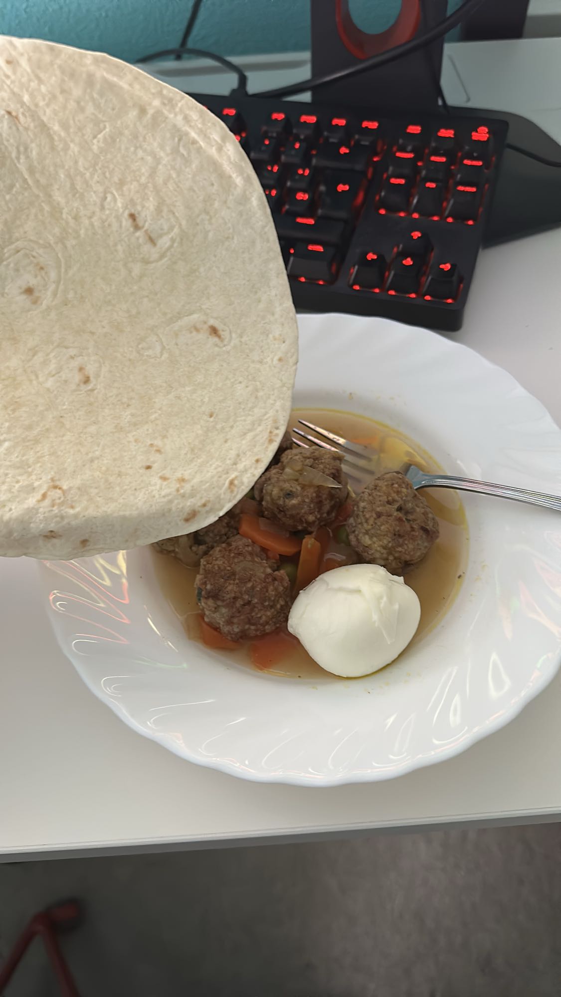 Albóndigas con tortilla