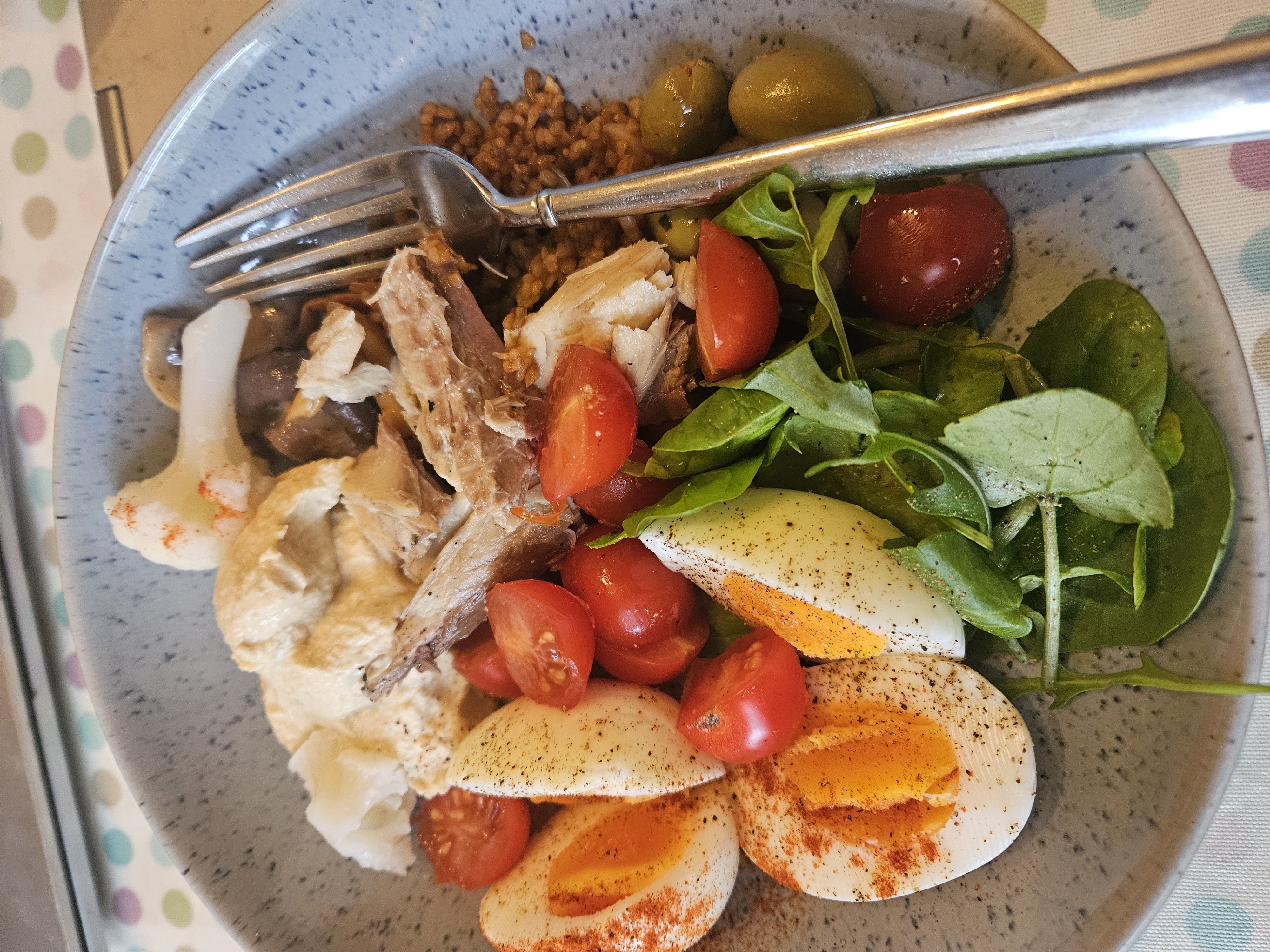 Egg & Chicken Salad Bowl