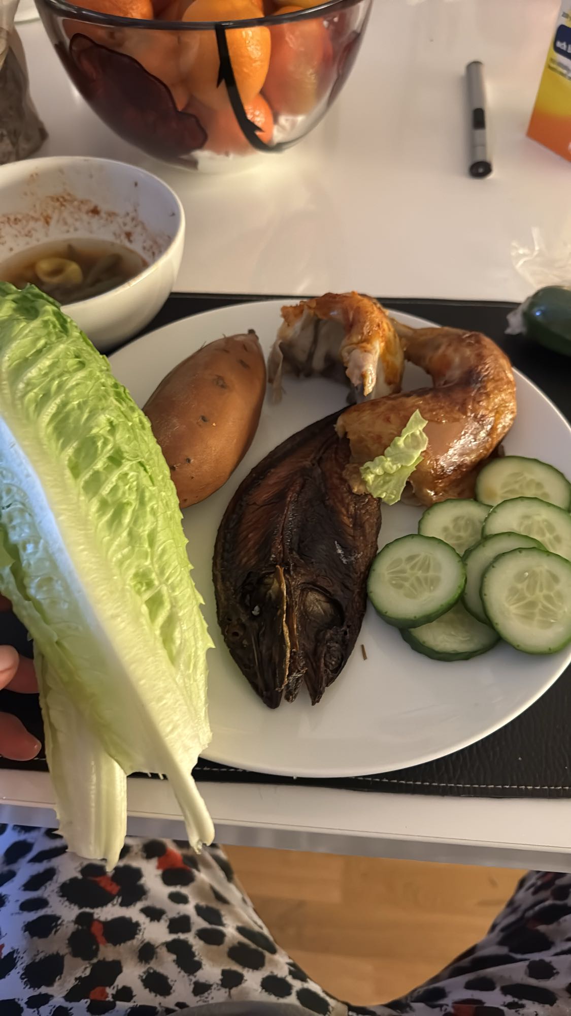 Grillad kyckling & makrill