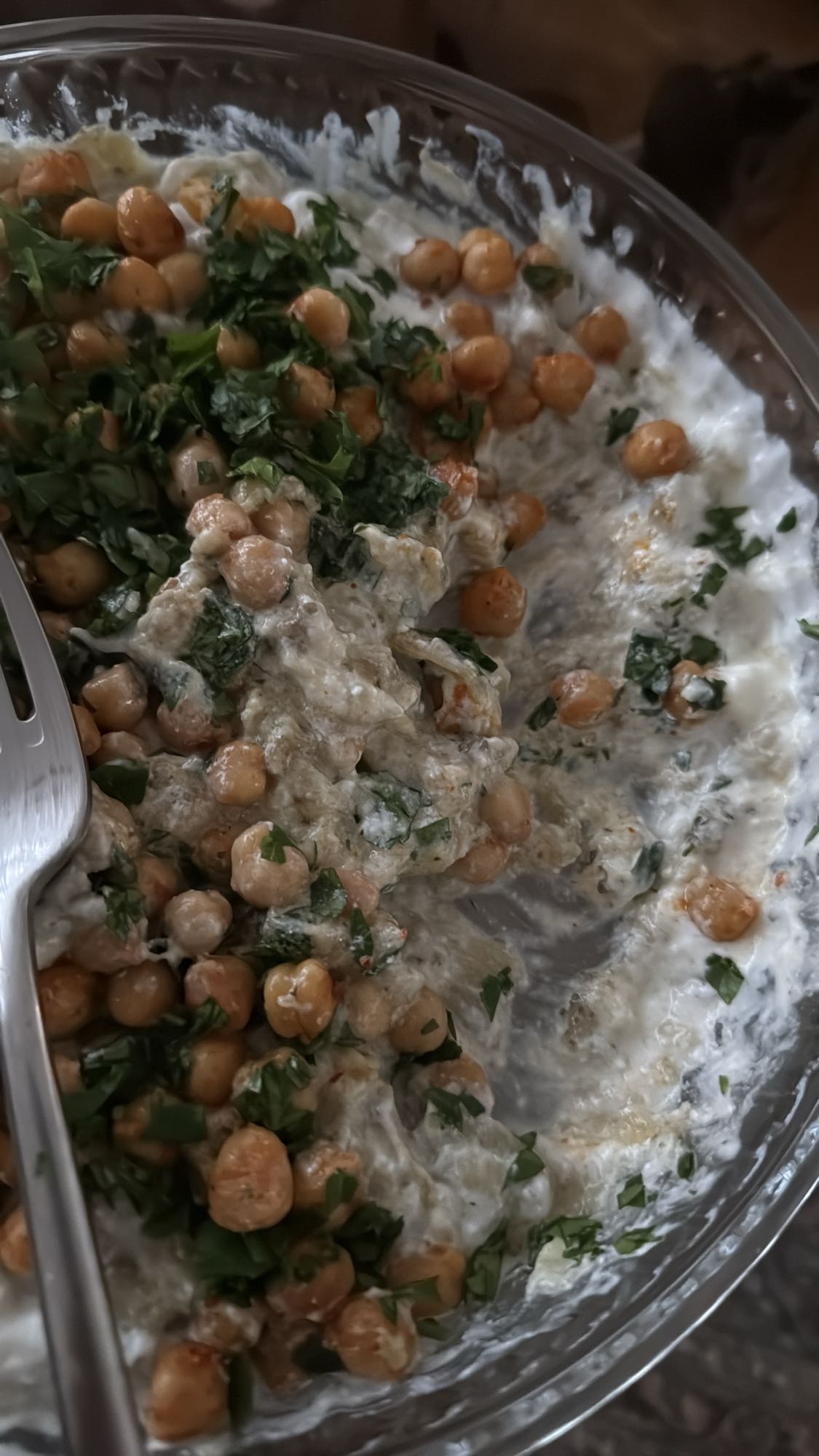 Joghurt mit Kichererbsen