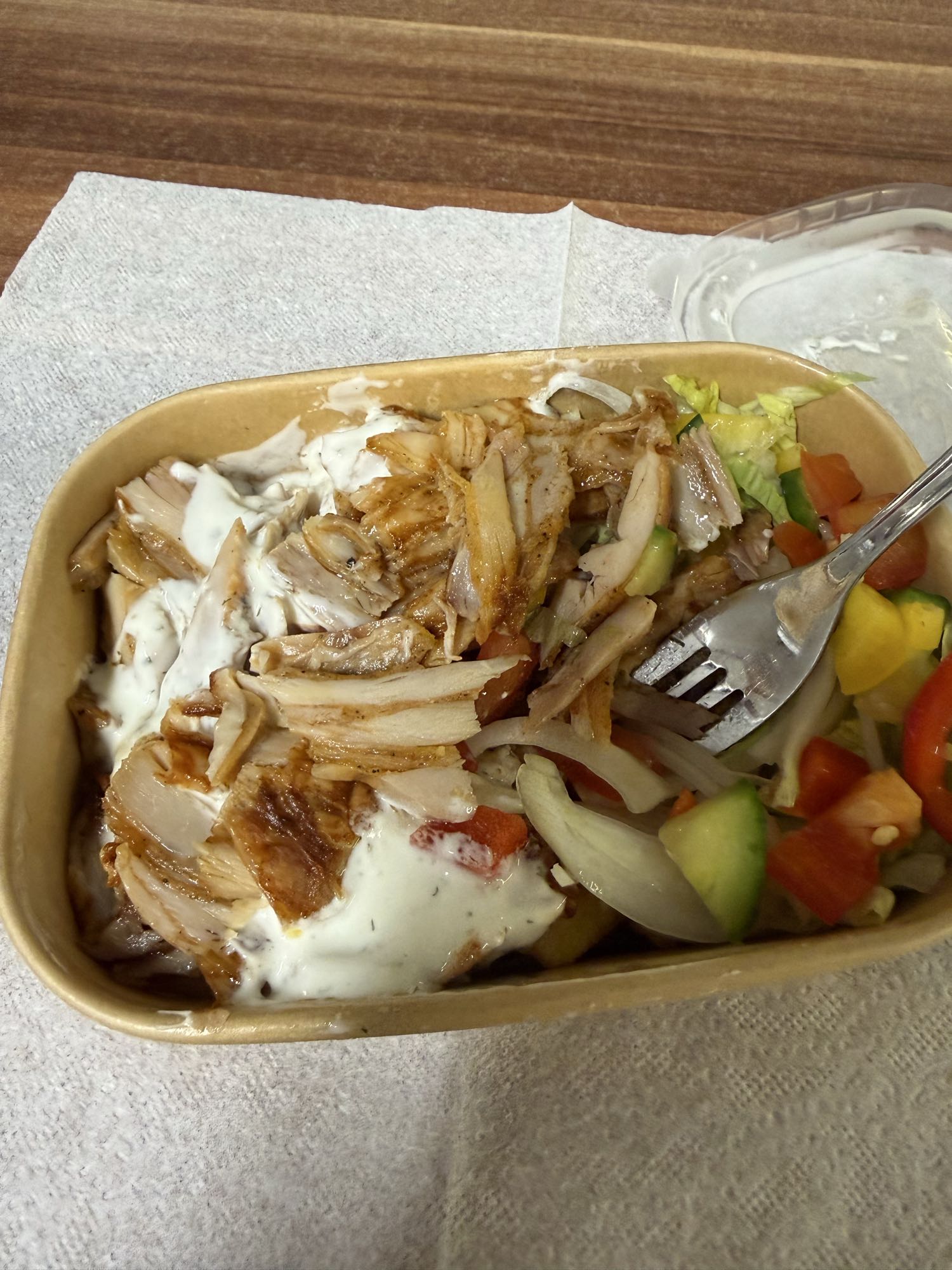Kebab Teller mit Salat