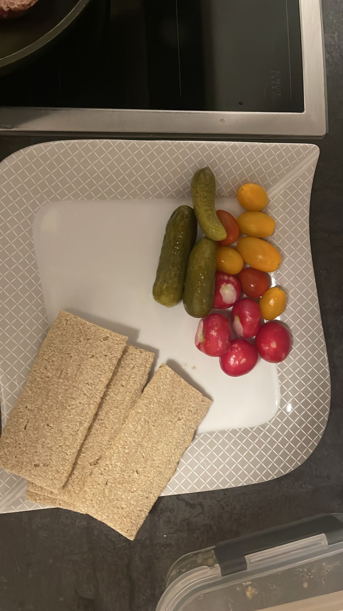 Légumes et craquottes