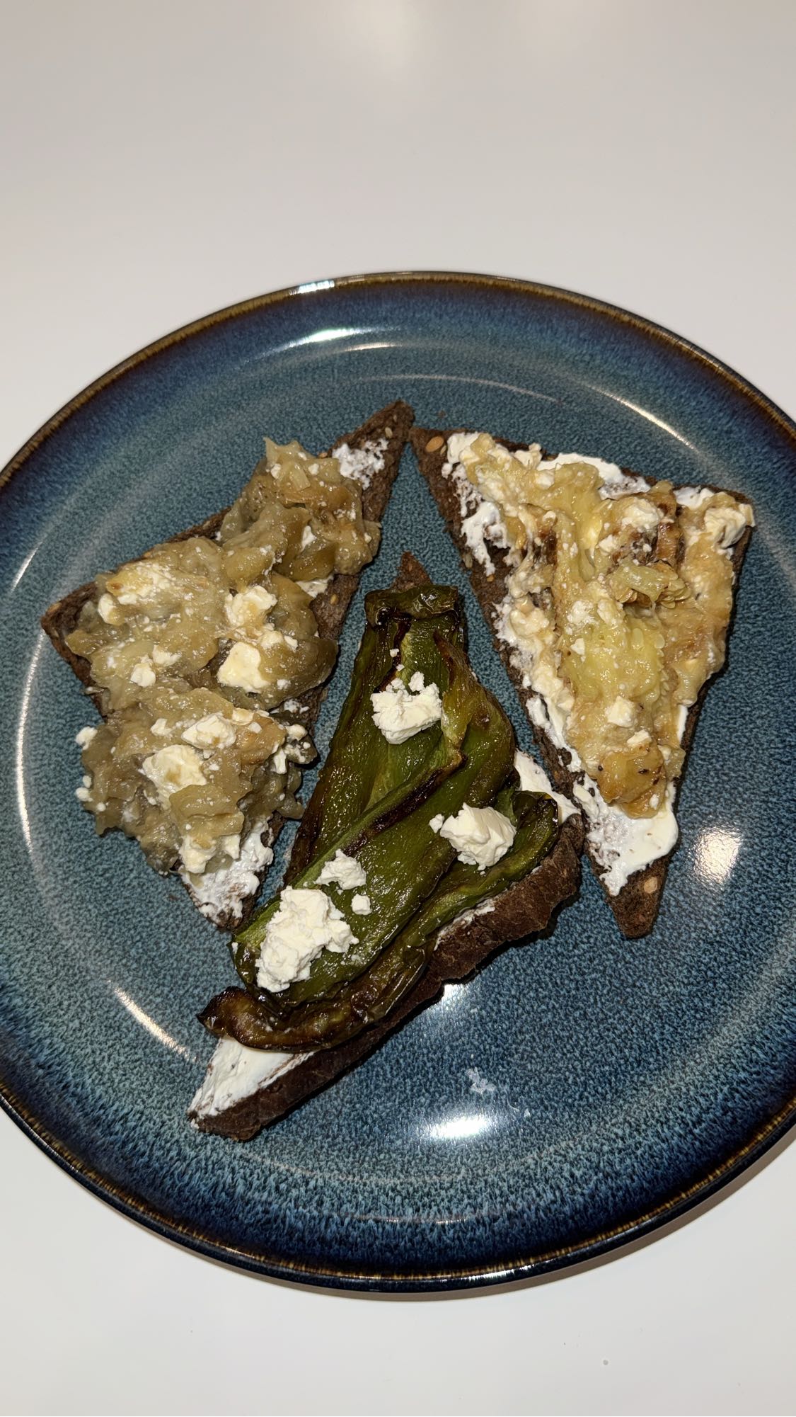 Tartines légumes fromage