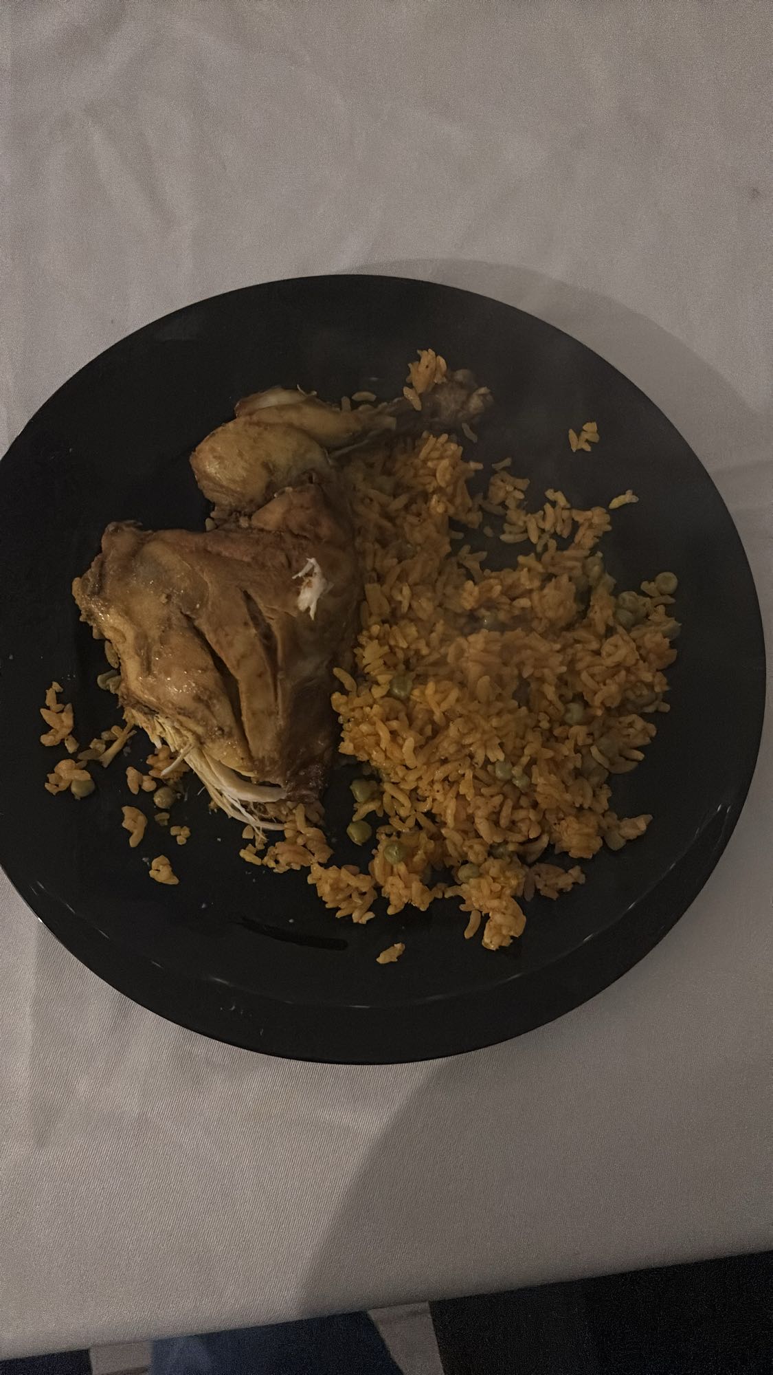 Poulet et riz jaune