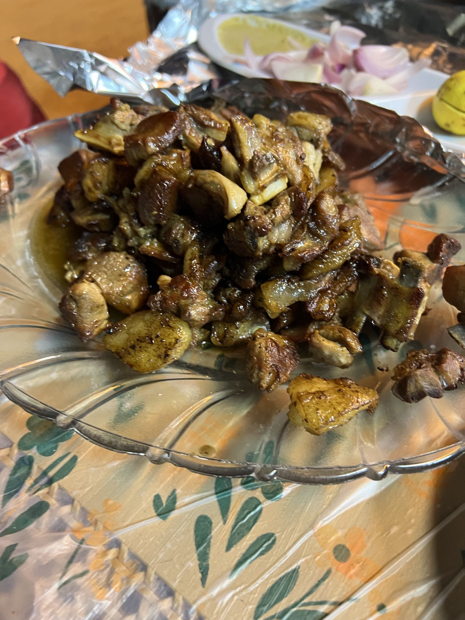 Barbecued Cheep Meat