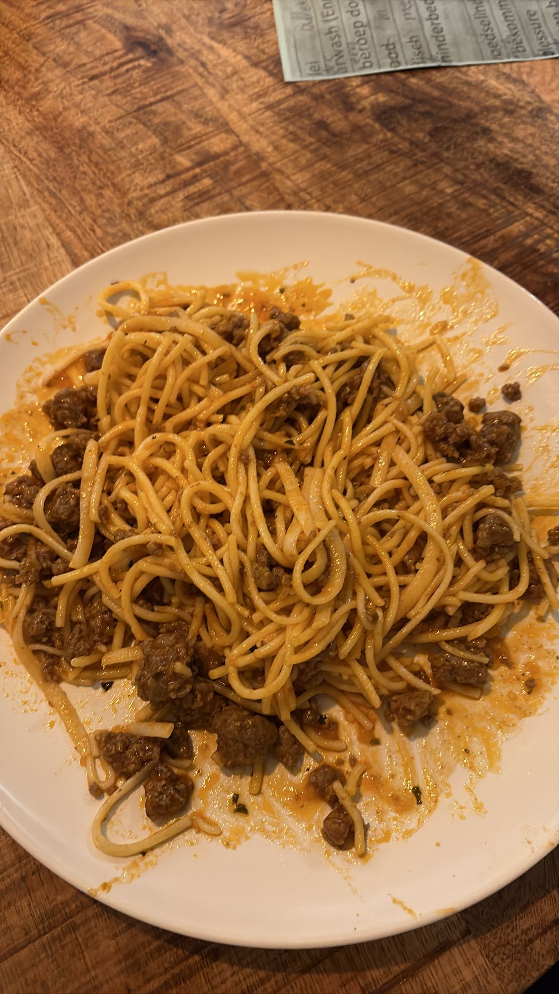 Spaghetti met gehaktsaus