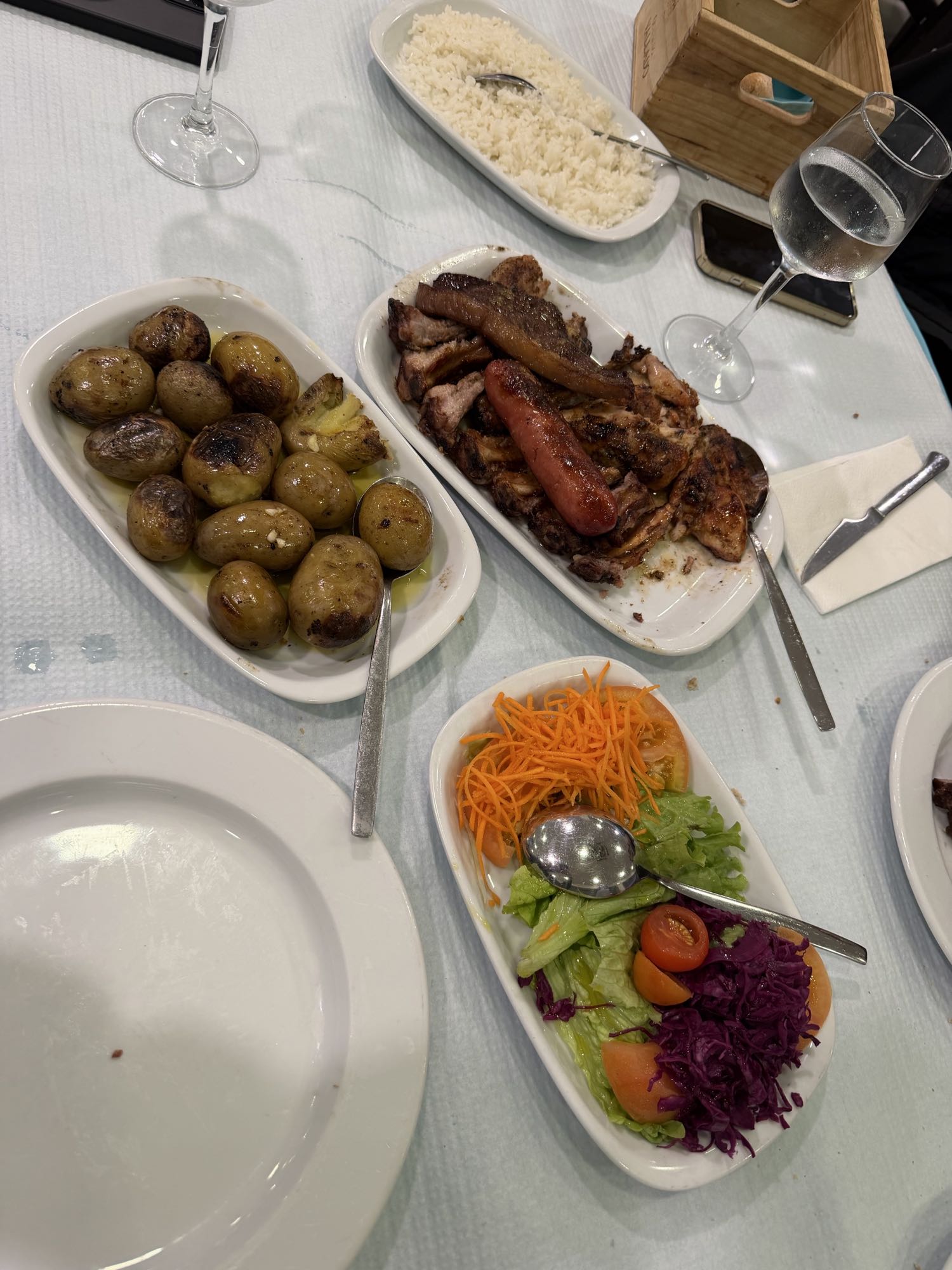 Grilled Meat with Sides