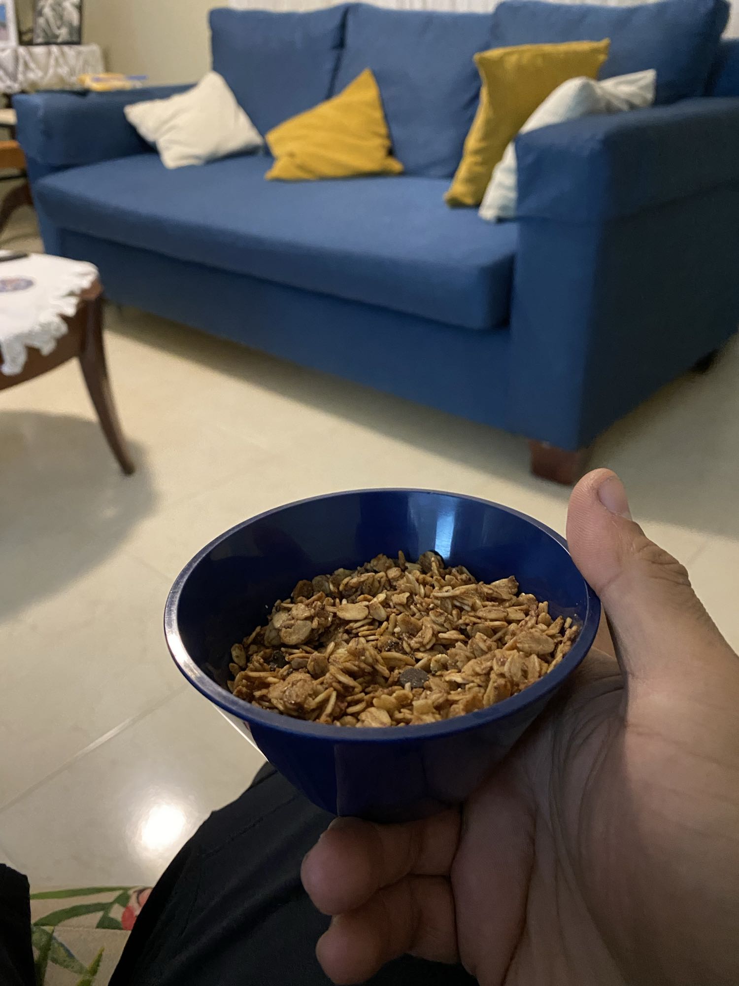 tazón de granola