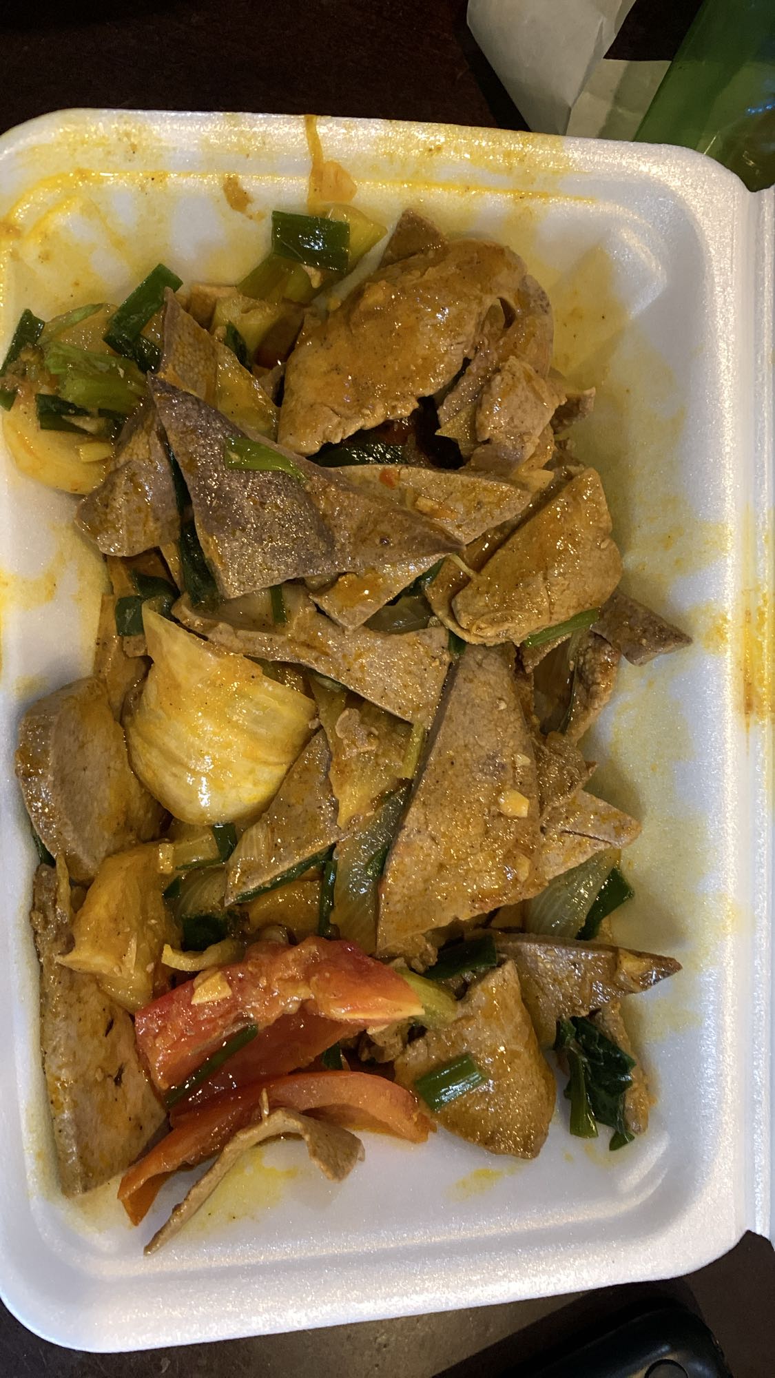 Stir-fried liver & veggies