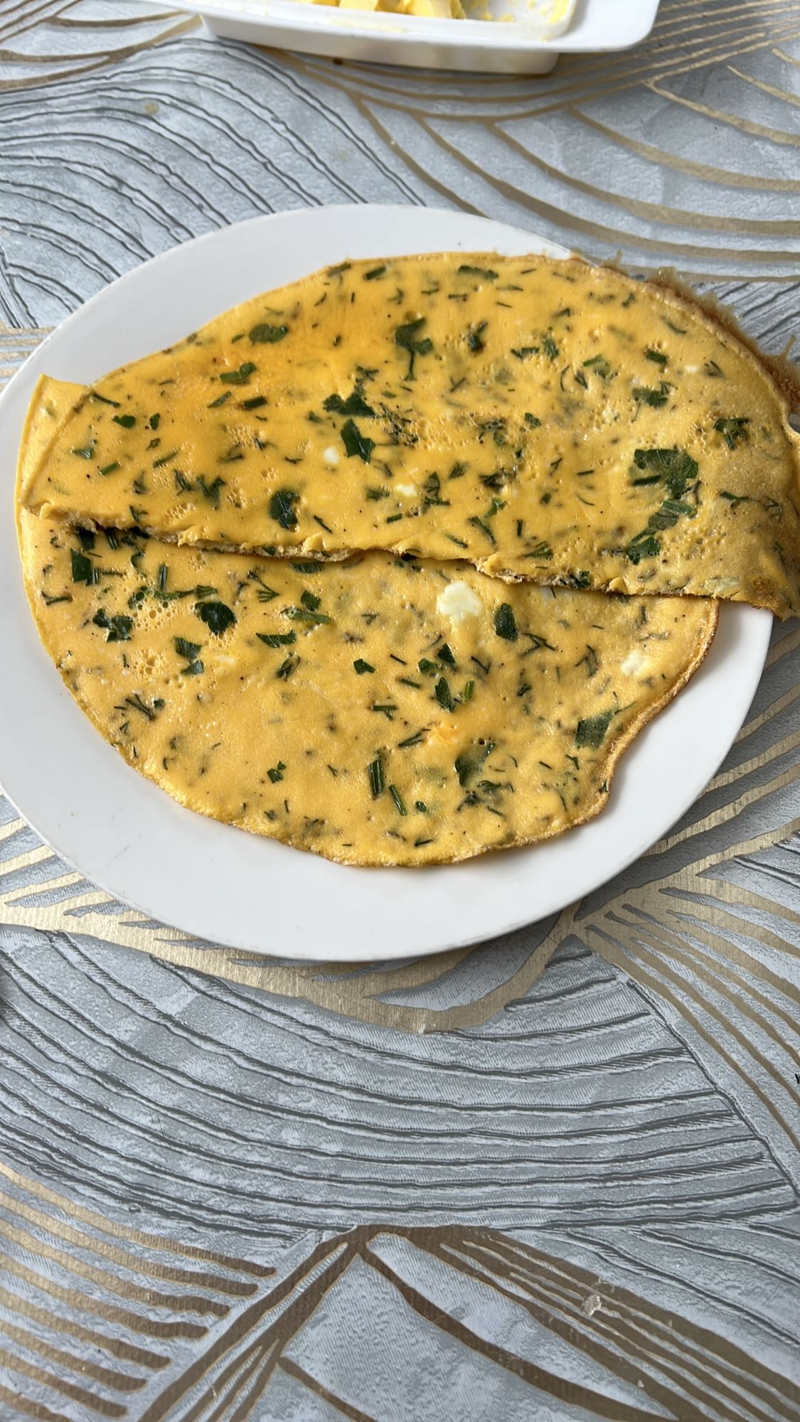 Омлет с зеленью