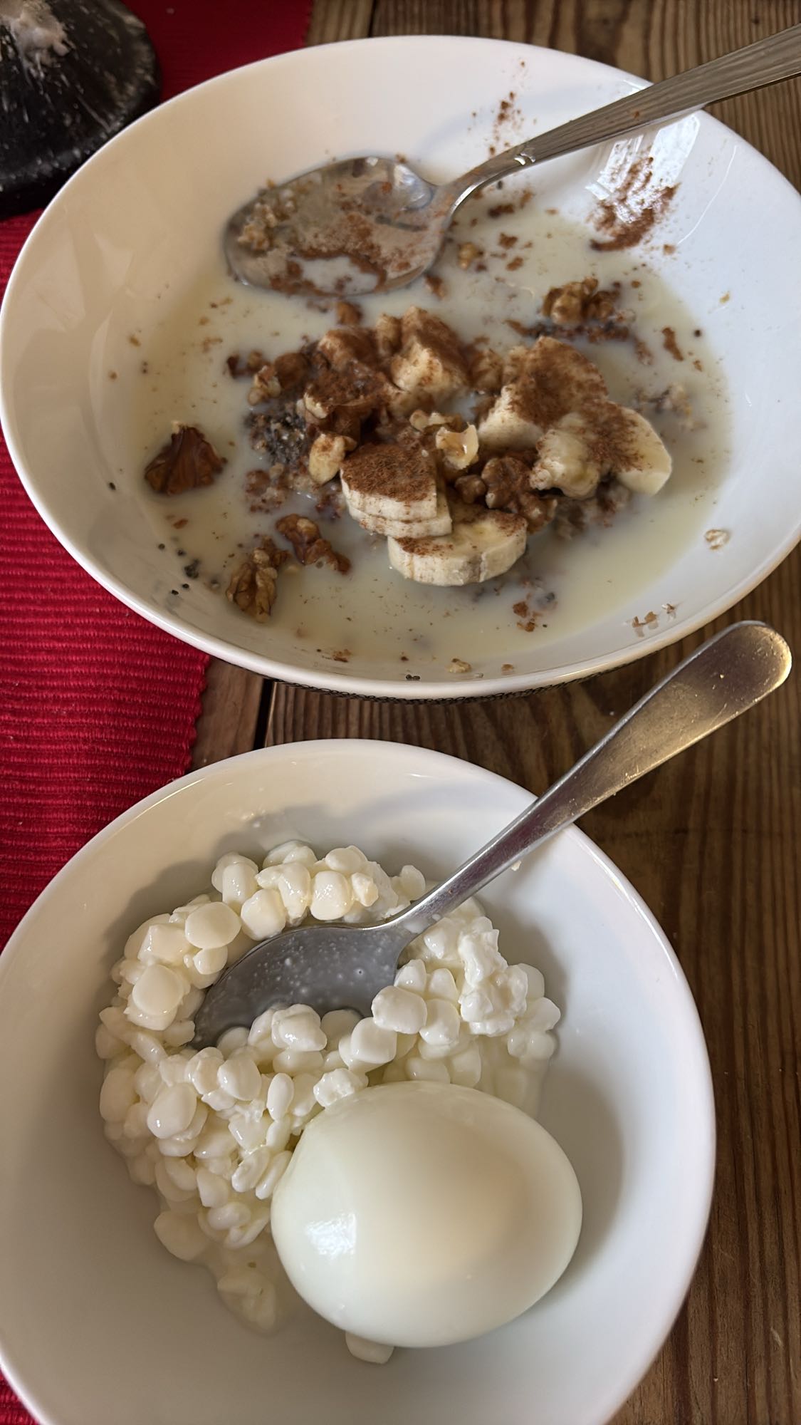 Frukost med ägg & banan