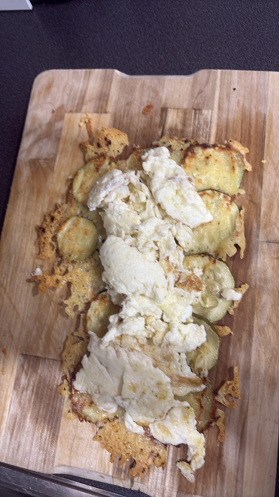 Omelett med squash og ost