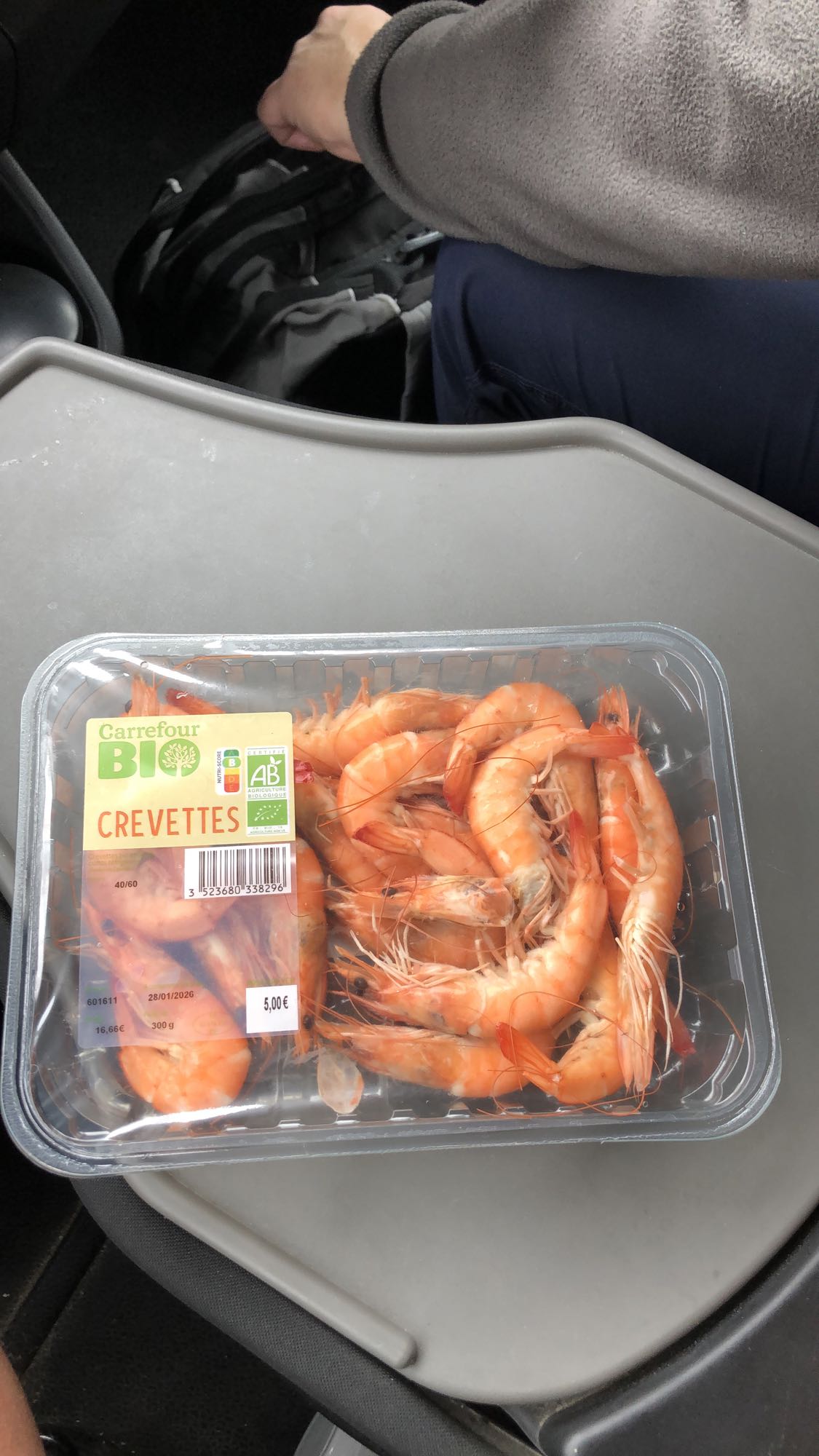 Crevettes bio nature